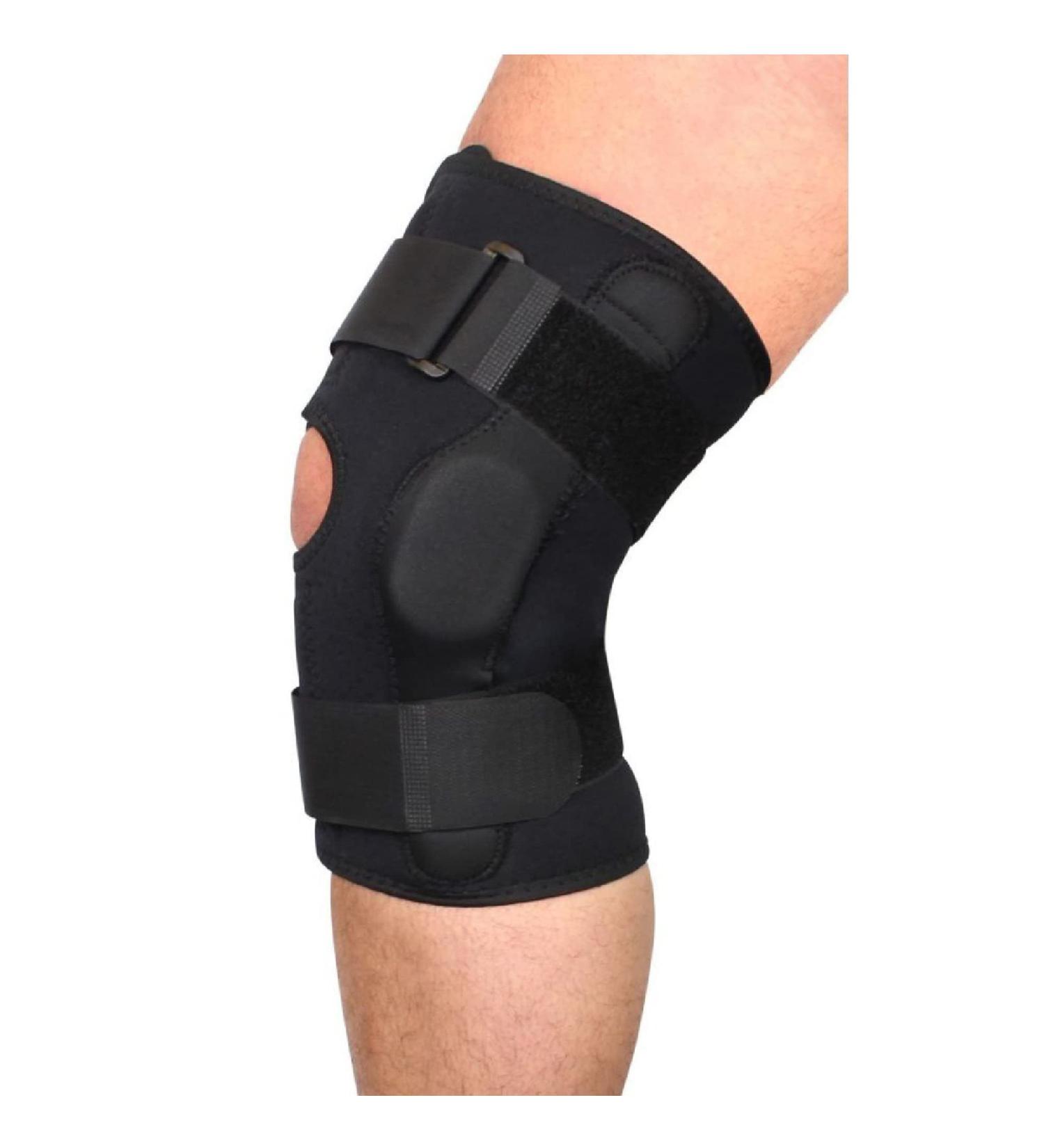 Buy Brace Direct Internal Deluxe Hinged Knee Brace - Adjustable Compression Wrap & Open Patella for Knee Pain Relief | Supports Meniscus Tears Arthritis ACL PCL & MCL - XL Size Available - Buy Online on GoSupps.com
