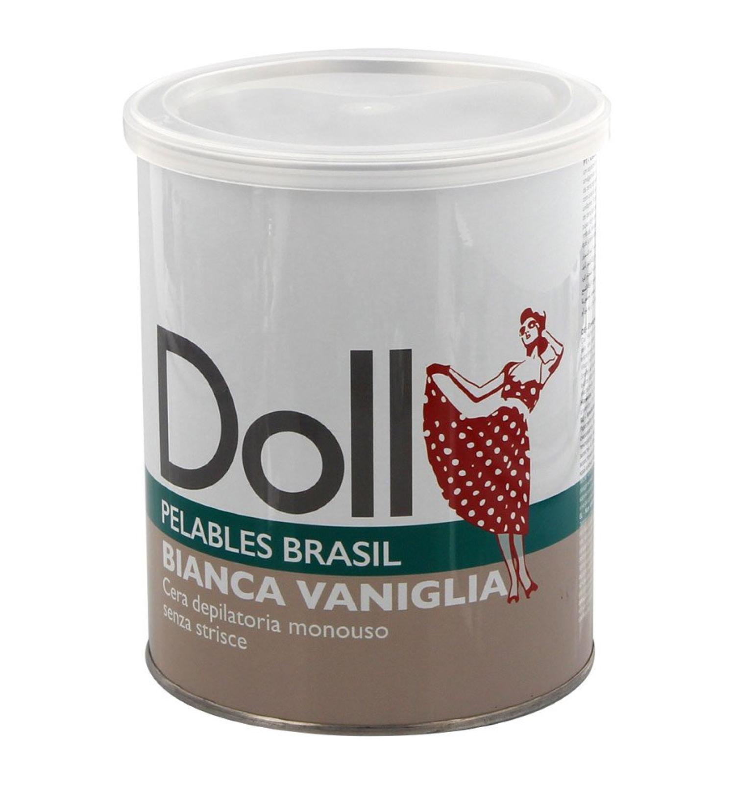 Kosmetex Vanilla Doll Wax Pelables Primo wax can for flexible waxing without fleece strips 800g