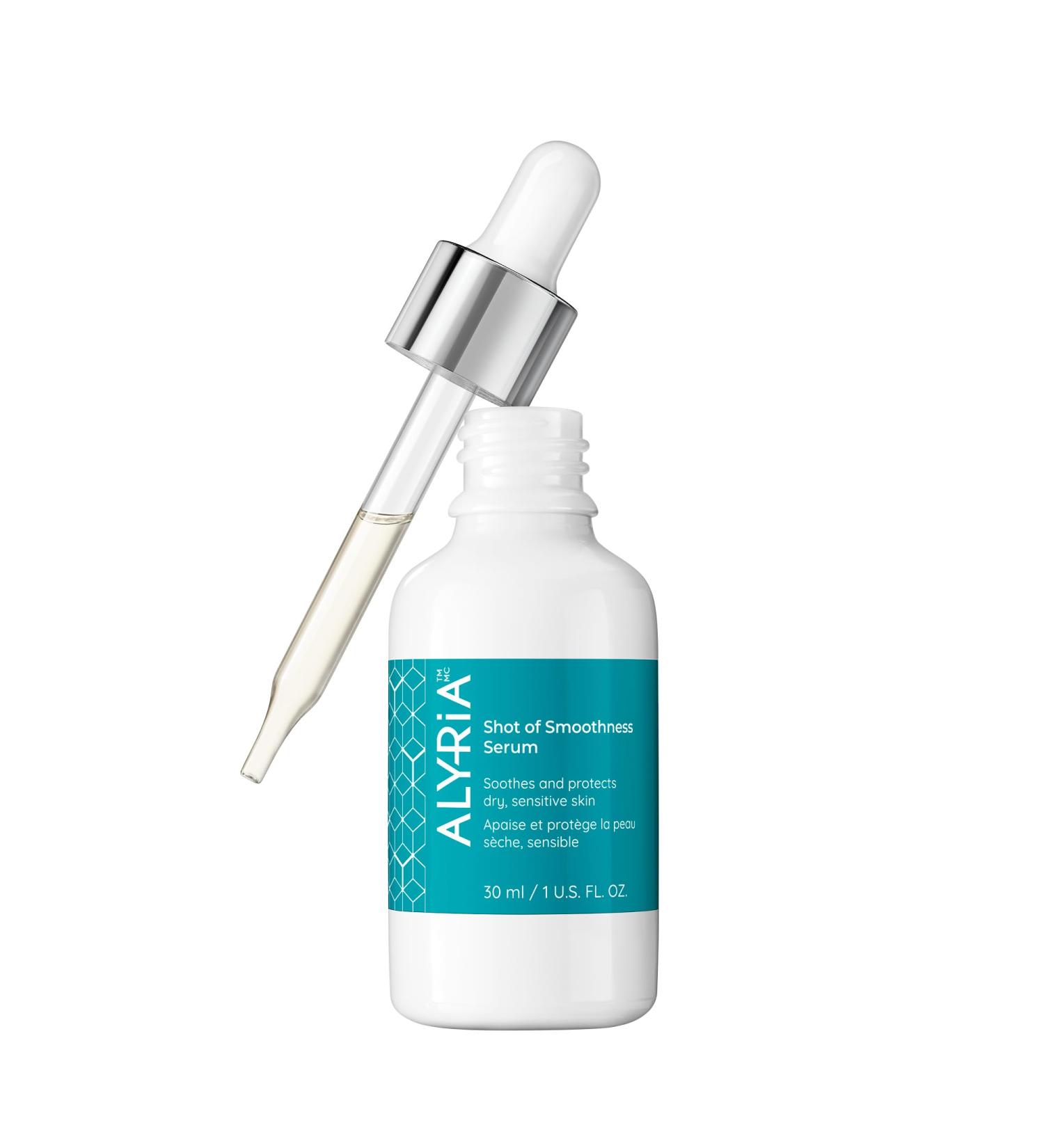 Alyria Shot of Smoothness Face Serum | Anti-Aging Serum for Dry Skin | Boosts Elasticity & Fades Wrinkles | 30ml Omega-3 Skin Smoothing Solution - Shop Internationally - Buy Online on GoSupps.com