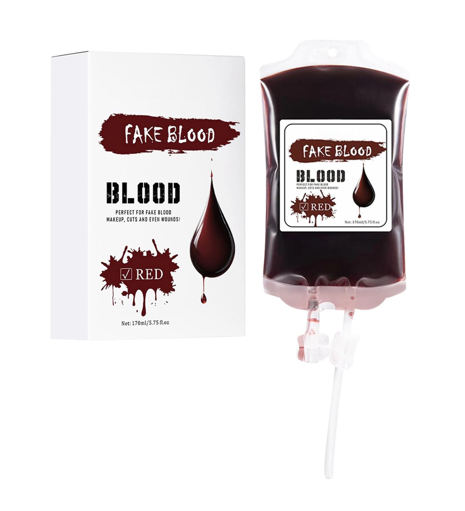  Generisch Halloween Liquid Kit - 170ml - Waterproof Halloween Bag - Red and Blue Makeup for Women and Men - Spooky Party Supplies - Buy Online on GoSupps.com