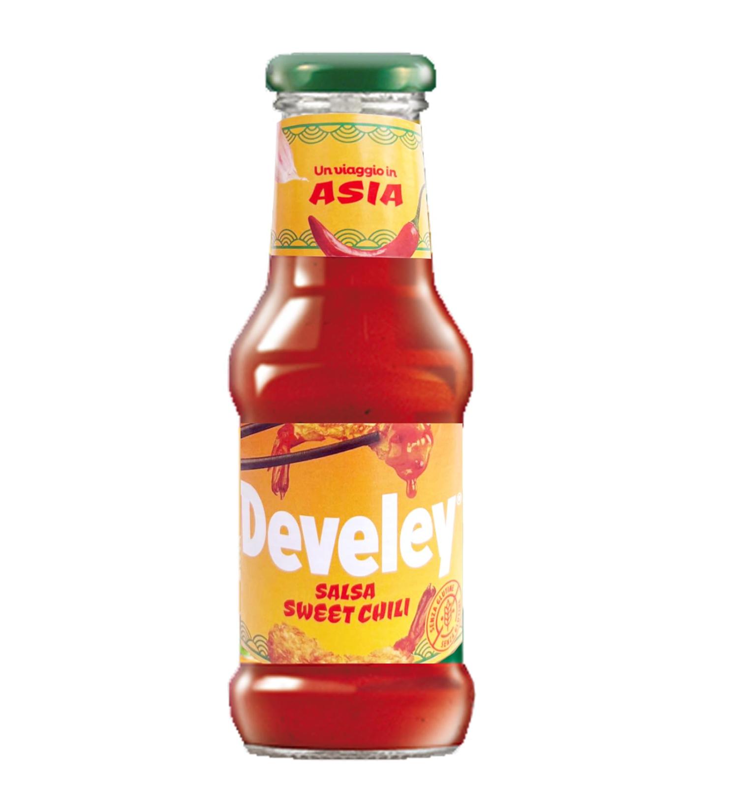 Develey Develey Gluten-Free Spicy Chili Salsa Sharp Table Sauce Ideal for Tacos 250ml Glass Bottle