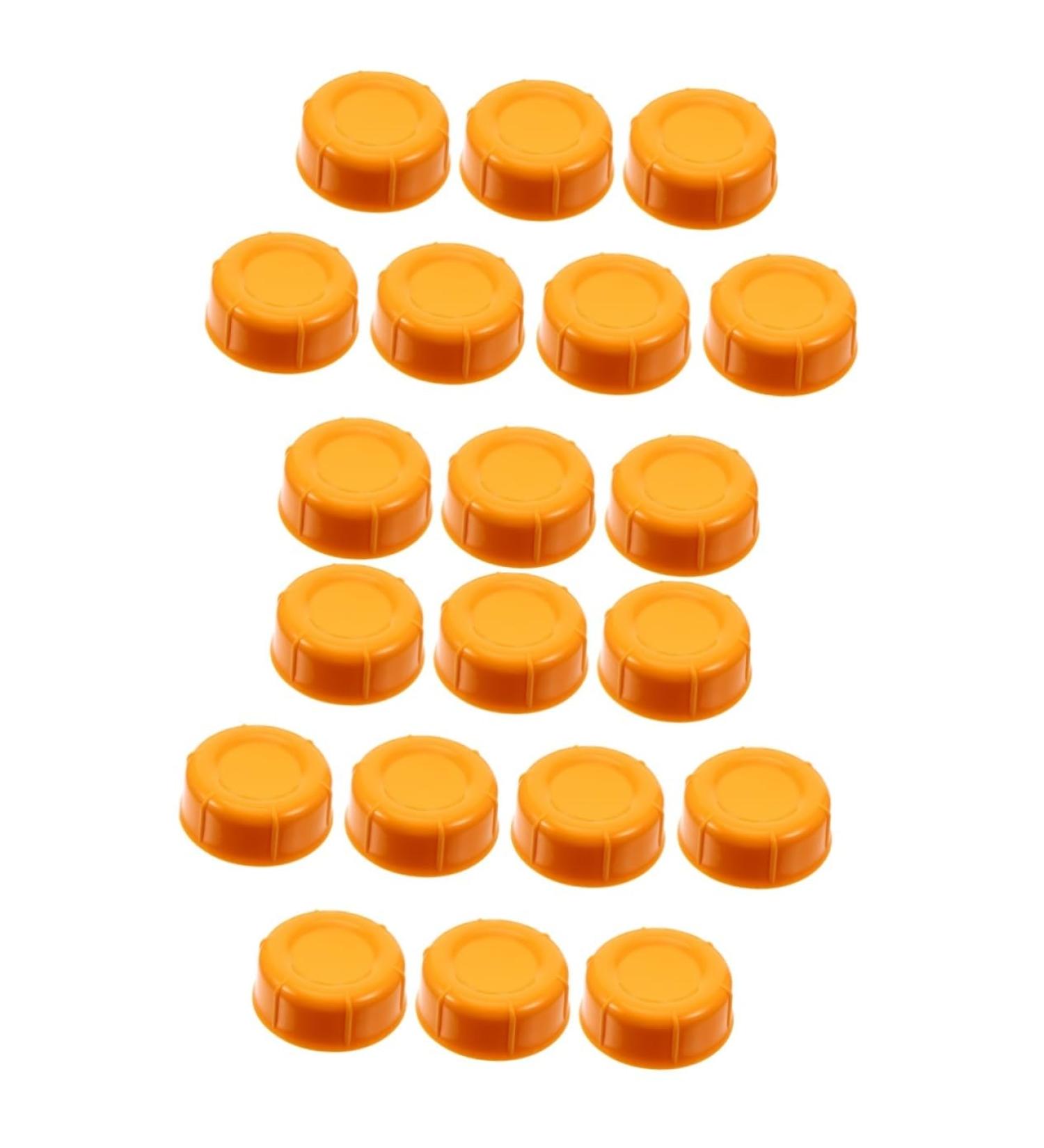 Vaguelly Breastmilk Bottles Cap 20 Pcs Baby Bottle Seal Cap Water Bottle Travel Food Grade Pp Water Proof Leak Proof Lids Orangex2pcs 4.3x4.3x1.5cmx2pcs - Buy Online on GoSupps.com