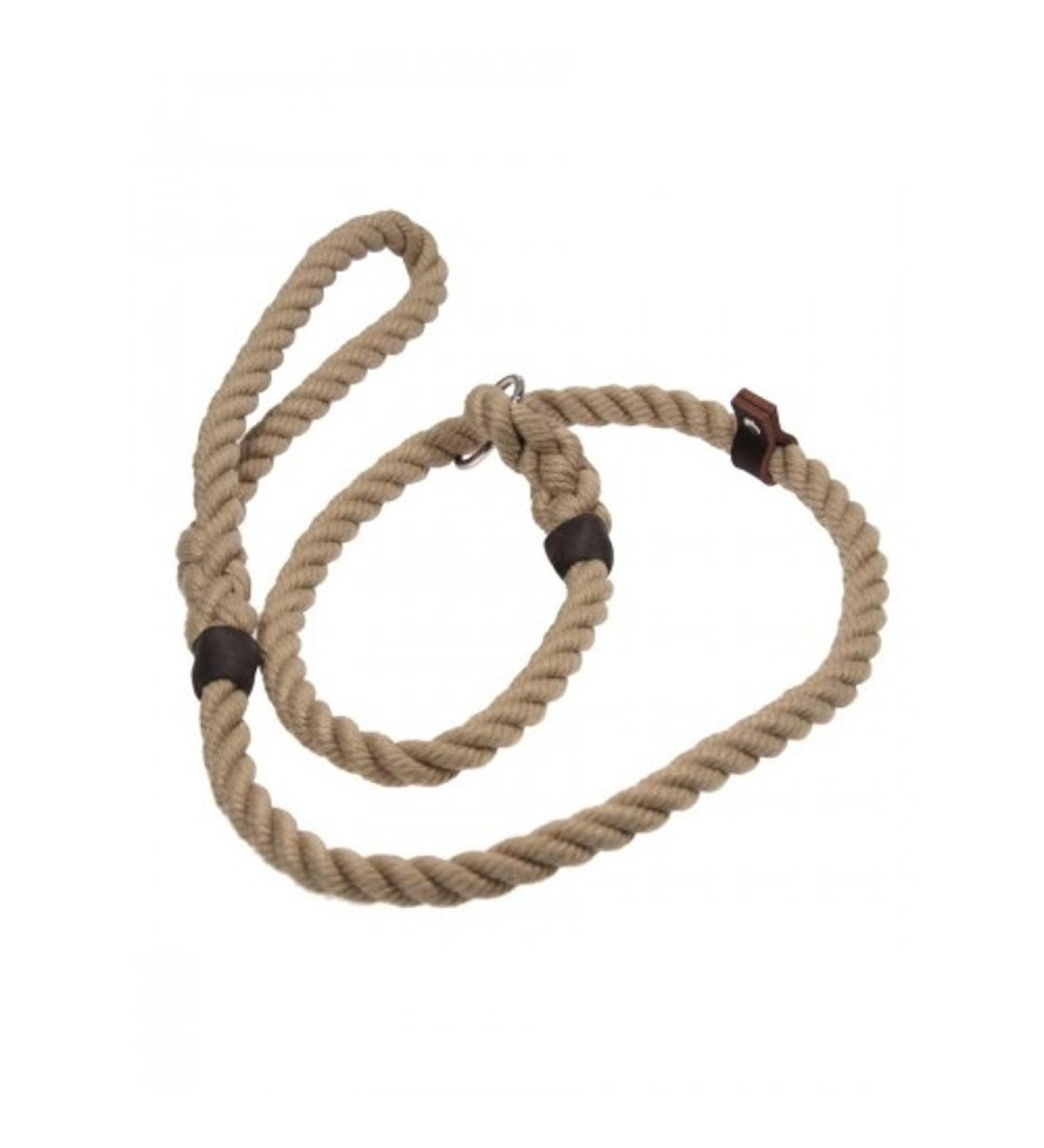 Bisley 10mm Natural Rope Slip Lead Dog Training - Gun Dogs - Working Dogs-