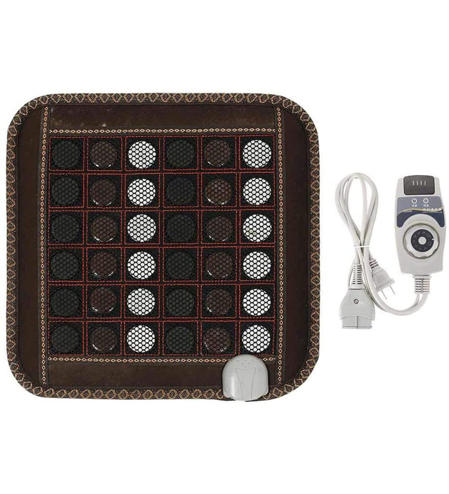 Wide Infrared Heating Pad - Tourmaline Jade Heat Mat & Electric Heating Pillow (45x45 cm) for Pain Relief - Buy Online on GoSupps.com