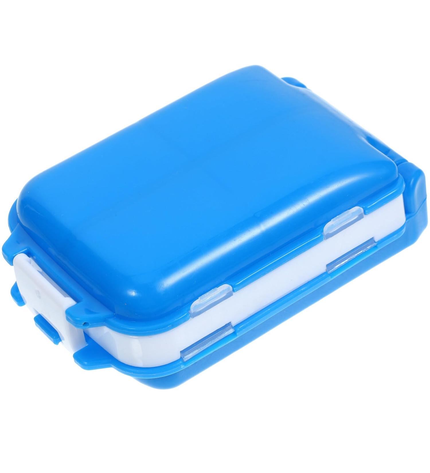 Beaupretty 3 Layers 8 Compartments Daily Medicine Case Daily Pill Organizer Portable Travel Pill Case Pocket Pill Container Blue - Buy Online on GoSupps.com