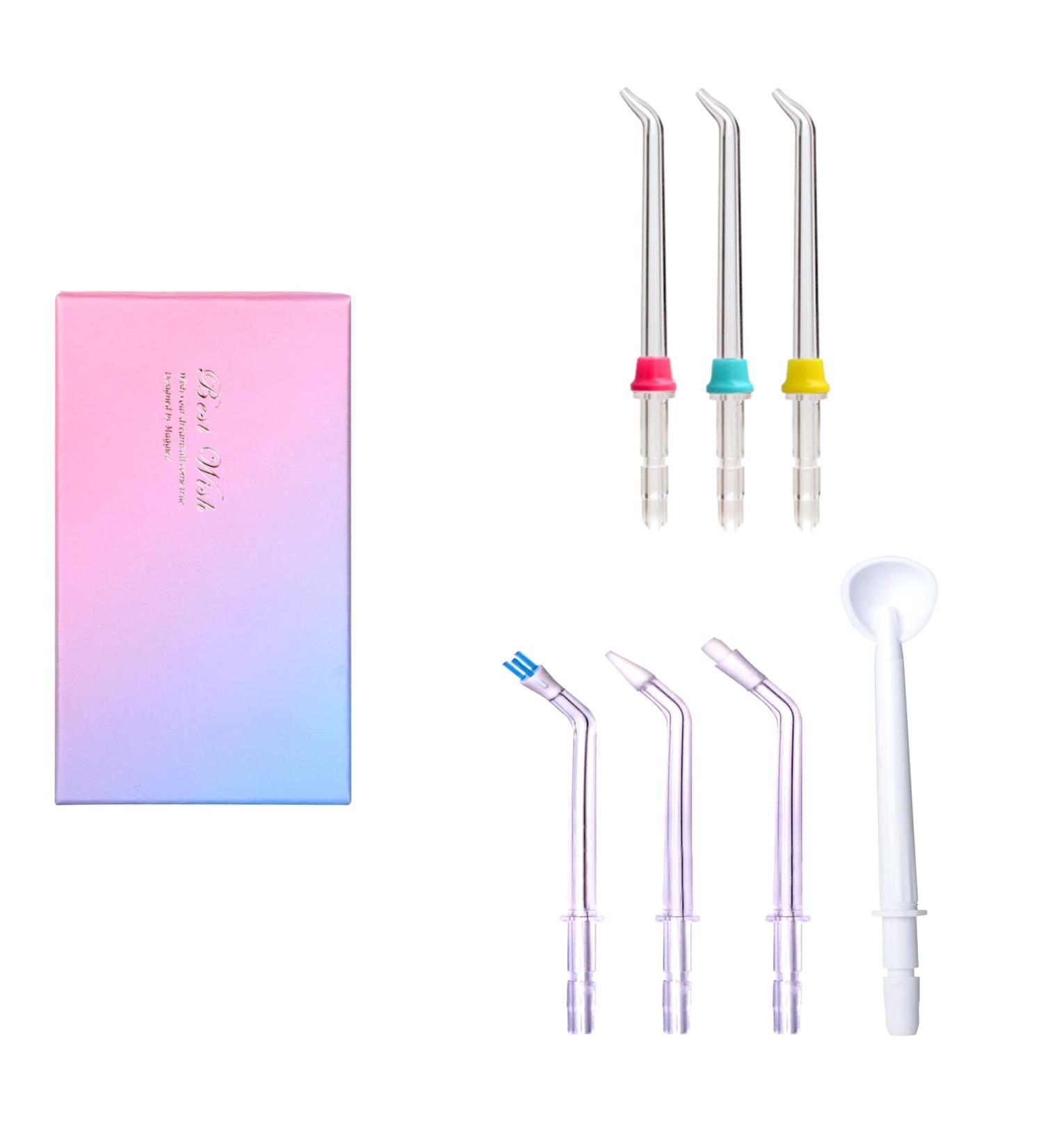 Water Flosser Replacement Tips Set - 7 Count | Yayisheng Oral Irrigator Compatible with Waterpik - Buy Online on GoSupps.com