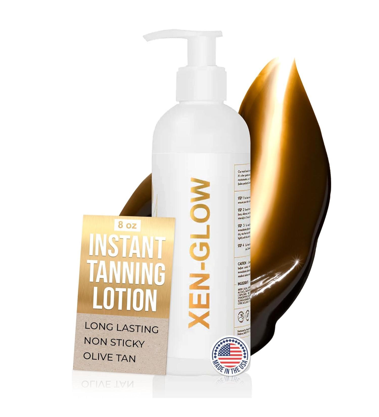 Dark Self Tanning Lotion for Face & Body - Hydrating Sunless Tanner for a Natural Streak-Free Olive with Vitamin E C & Aloe - Fast-Drying Dark Self Tanner for Sensitive Fair & Pale Skin - 8 fl oz - Buy Online on GoSupps.com
