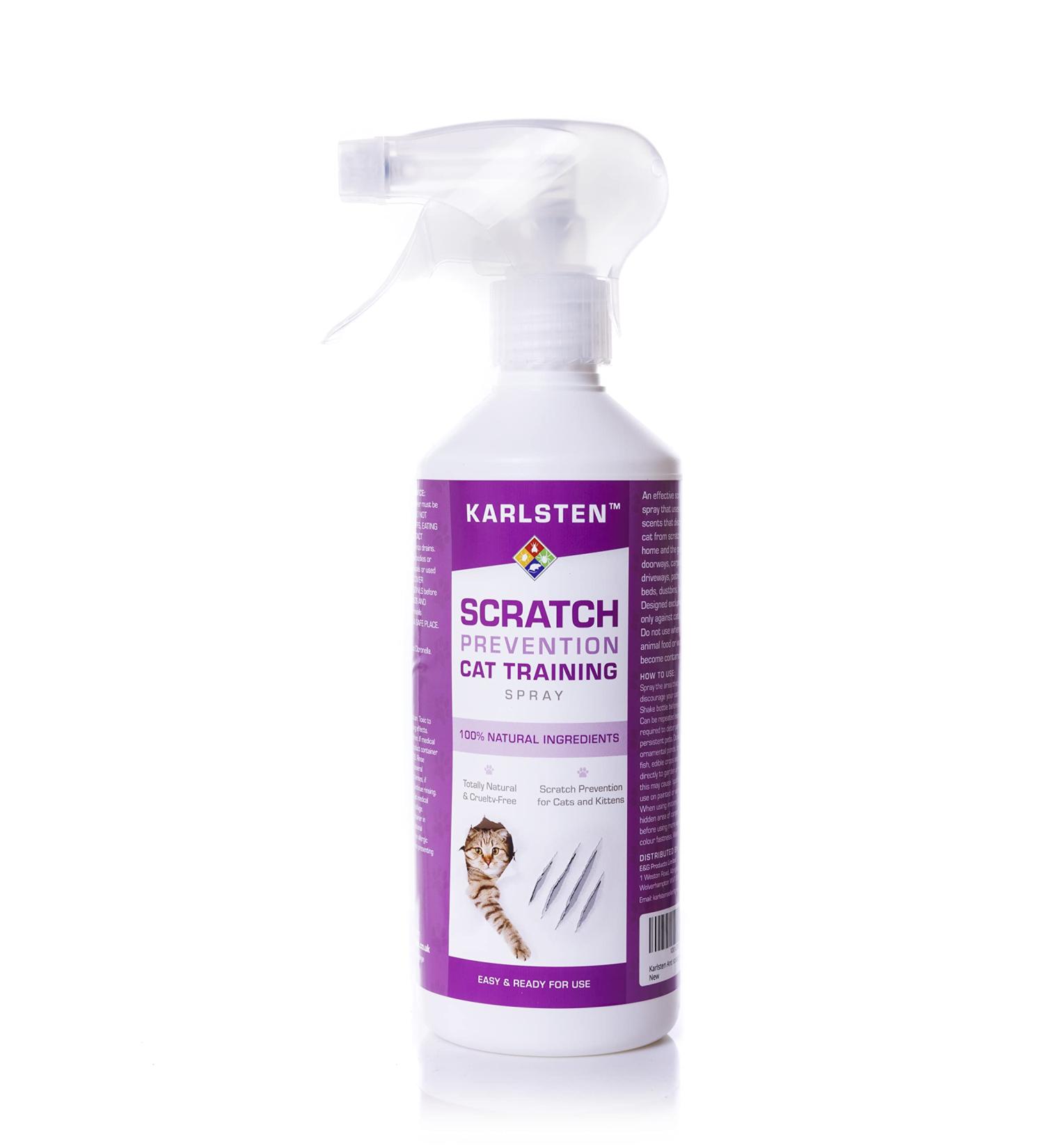 karlsten Anti Scratch Repellent spray professional Anti Chewing Deterrent For Full Home Protection From Cat Scratching Damage 500 ML - Buy Online on GoSupps.com
