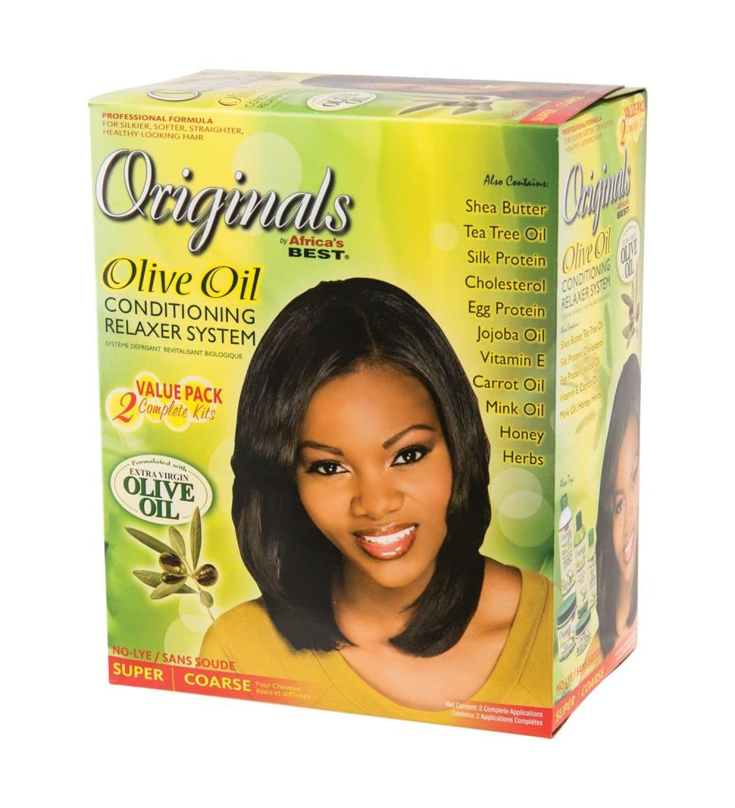 Originals By Africa's Best Olive Oil Conditioning Relaxer System 2-Pack - Repair, Rebuild, and Restore Elasticity. For Coarse Hair Textures - Buy Online on GoSupps.com