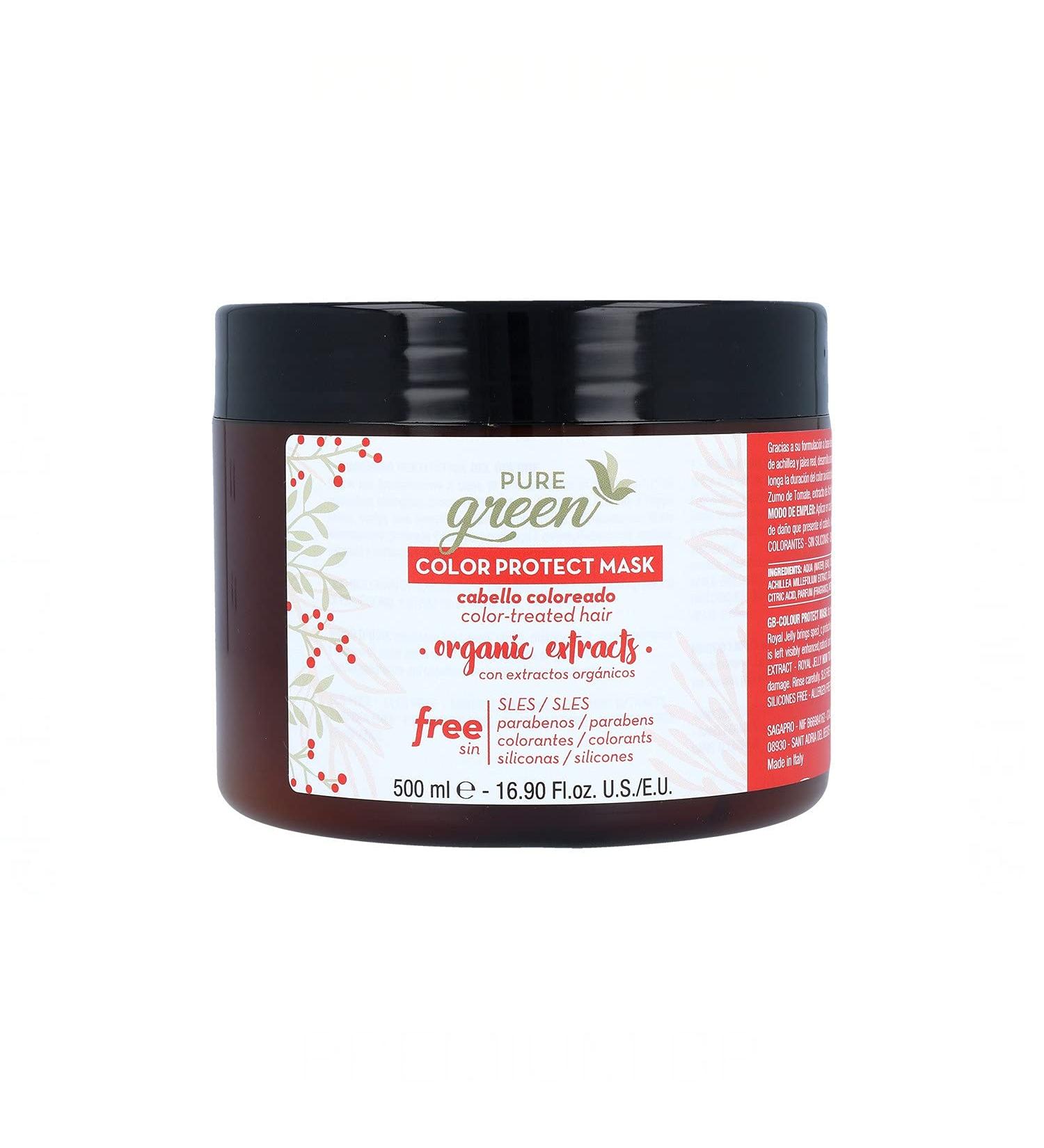 Color Protect Mascarilla 500 ml Pure Green - Buy Online on GoSupps.com