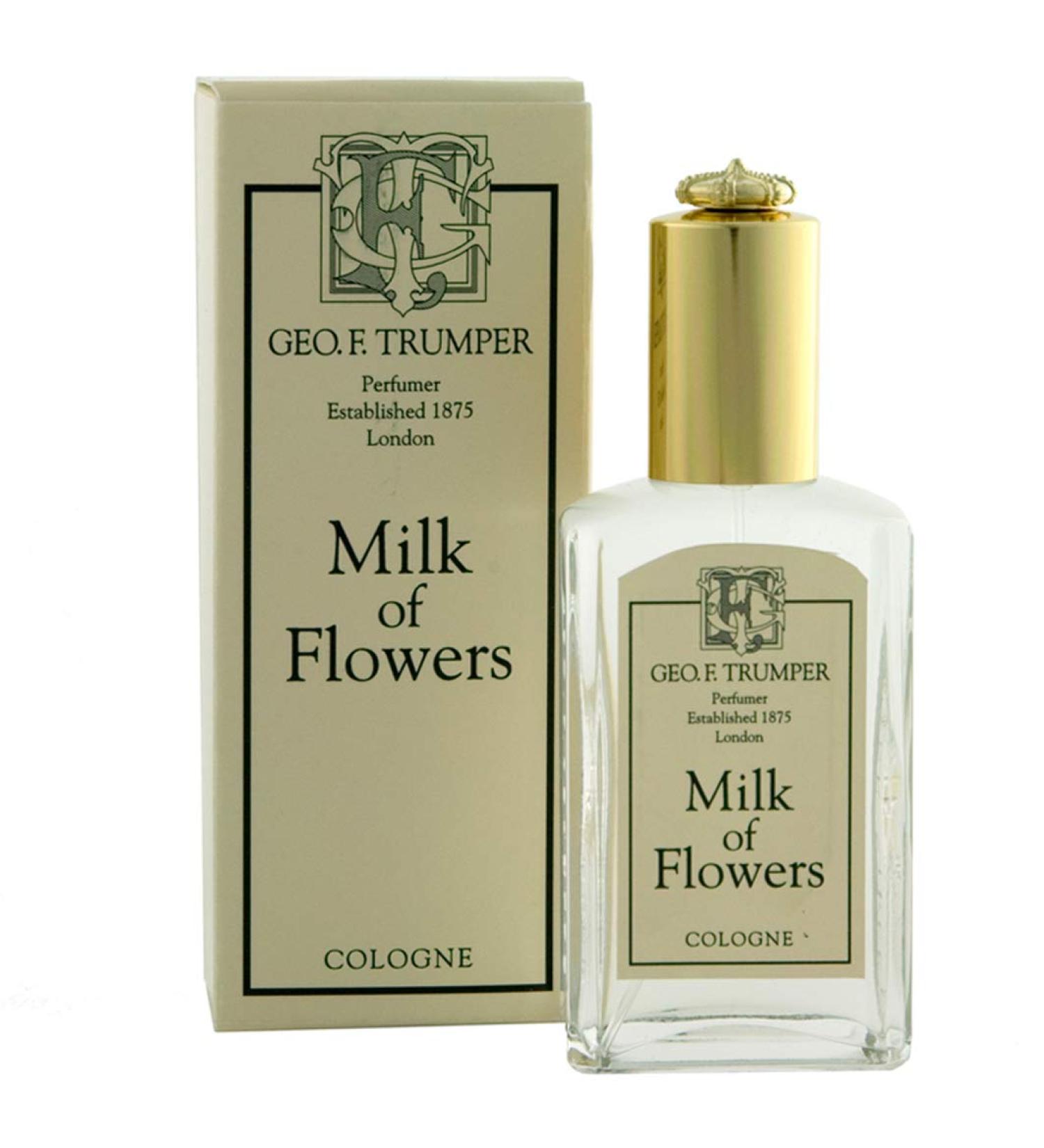 Geo F.Trumper Milk of Flowers Cologne and Body Spray glass atomiser bottle 50ml