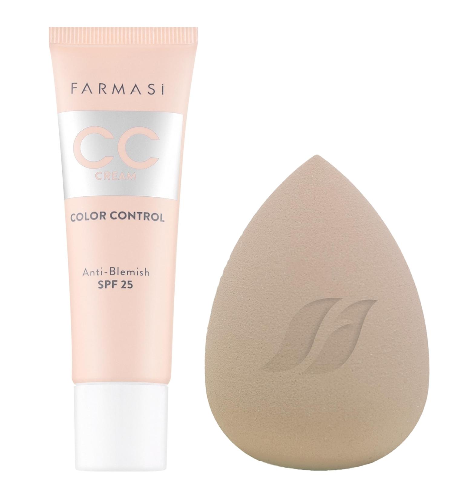 FARMASi CC Color Control Cream Natural and Flawless Finish Enriched Formula with Multimineral & Spf 25+ All-Day Hold All Skin Types 1 fl. oz 01 Light 03 Medium - Buy Online on GoSupps.com