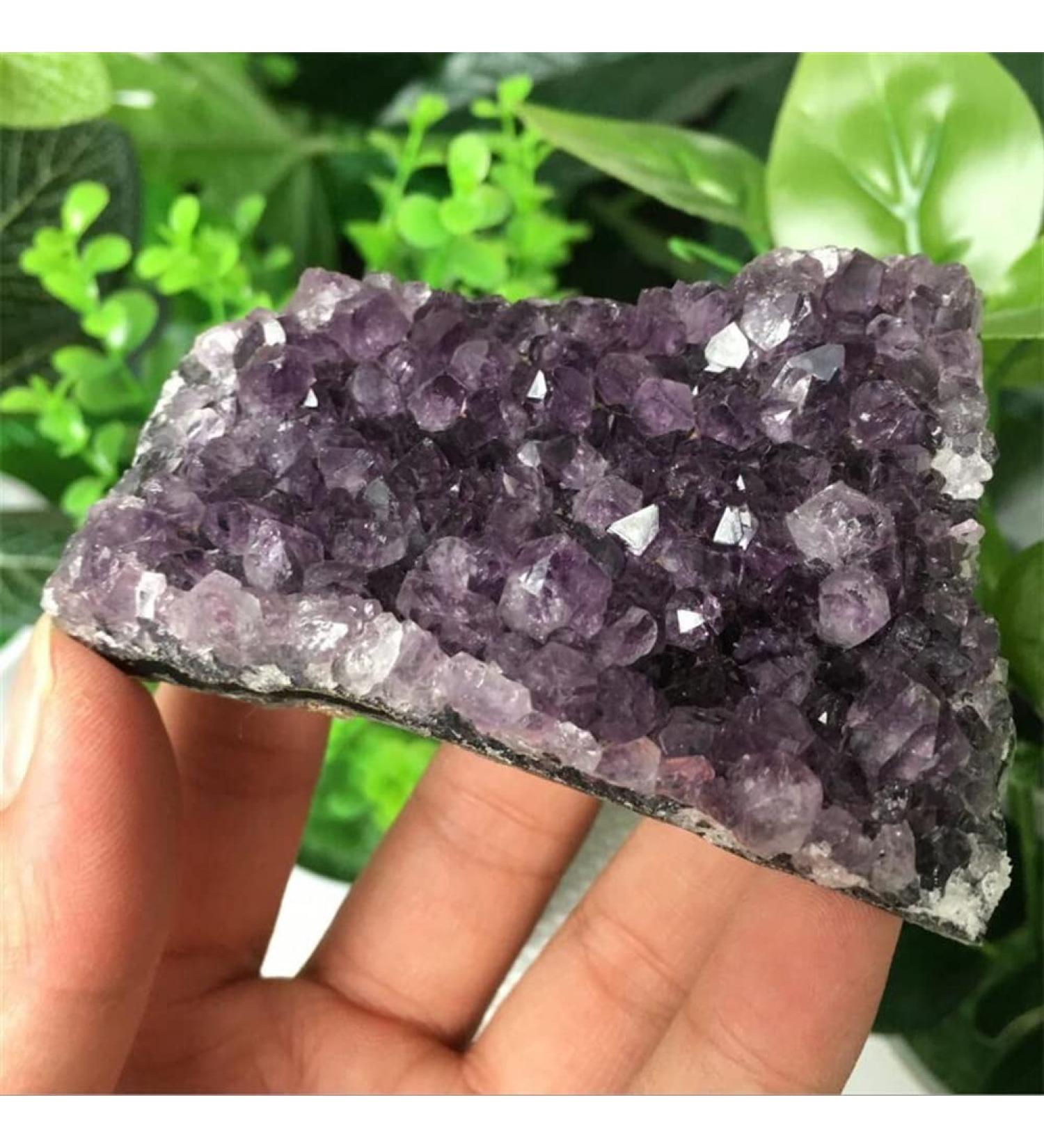 Natural Amethyst Cluster Quartz Crystal geode Specimen Crystal Natural Luster - Buy Online on GoSupps.com