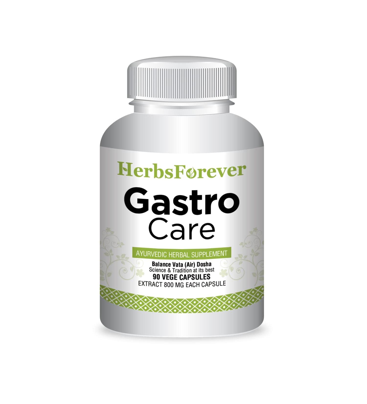 Herbsforever Gastro Care Capsules - Promotes Gastrointestinal Health - 90 Capsules - Buy Online on GoSupps.com