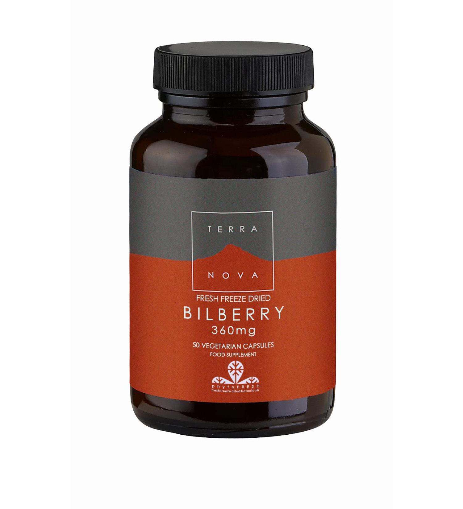 TERRANOVA Bilberry 360mg - 50 Vegicaps