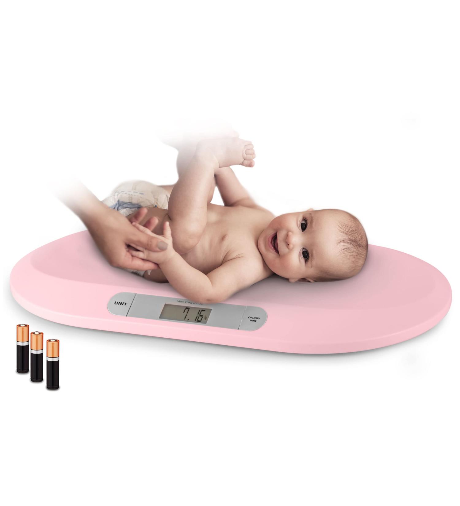BERDSEN Baby Scale 20kg | Precise Weight Measurement Memory Stable & Safe | Pink Color | Batteries Included - Kg/Lb/Oz - Buy Online on GoSupps.com