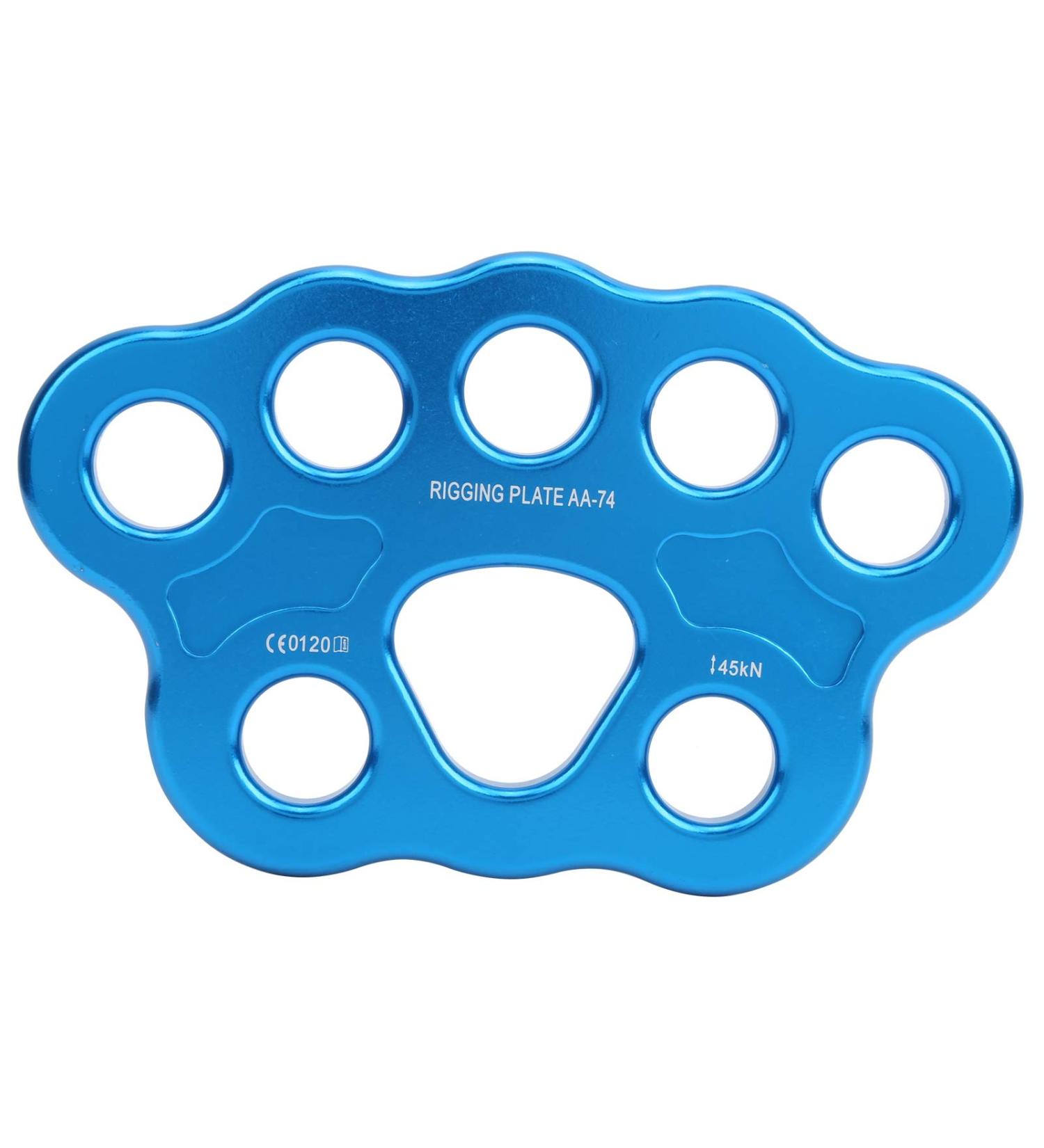 VGEBY 45KN Rigging Plate - 8-Hole Aluminum-Magnesium Alloy Multi Anchor Connector for Rock Climbing & Outdoor Activities - International Shipping Available - Buy Online on GoSupps.com