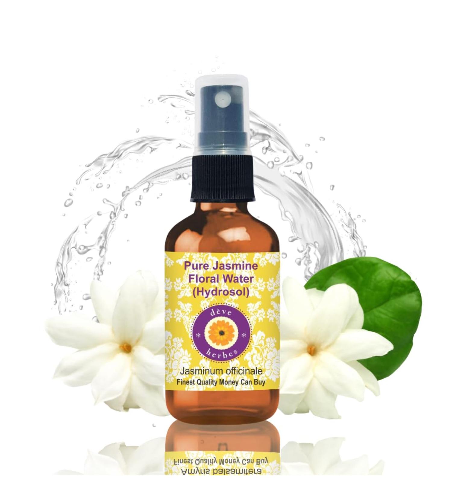 d ve herbes Pure Jasmine Floral Water (Hydrosol) (Jasminum officinale) 100% Natural Therapeutic Grade 100ml (3.38 oz) - Buy Online on GoSupps.com