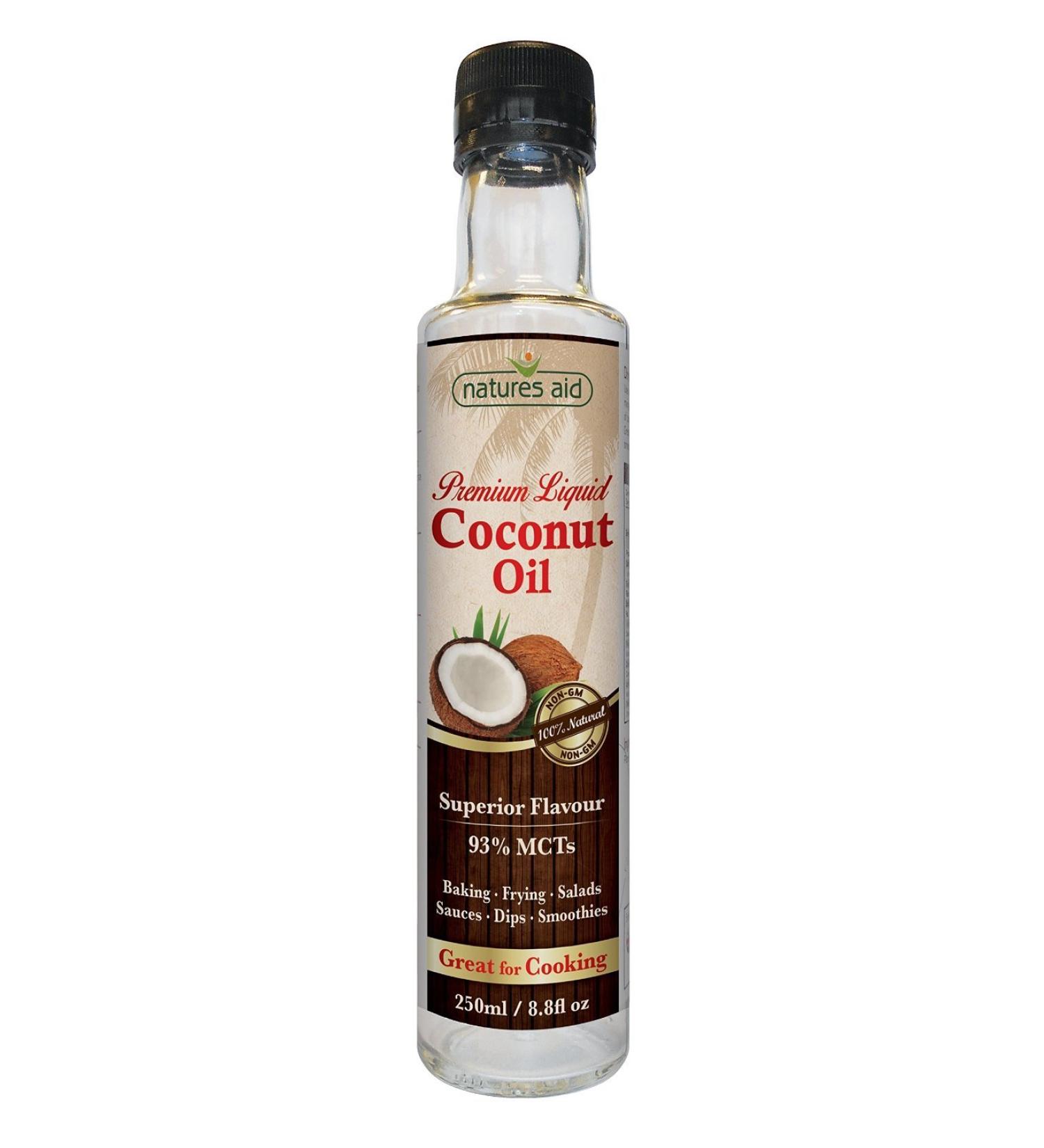 Natures Aid - Liquid Coconut Premium Oil 250 ML