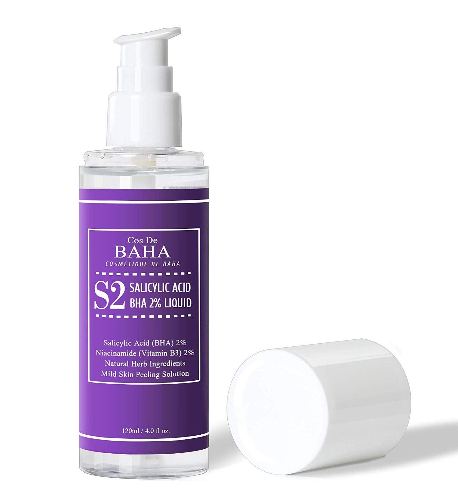 Cos De BAHA Salicylic Acid BHA 2% Liquid - 4 fl oz (120 ml) for Clear Skin - Buy Online on GoSupps.com