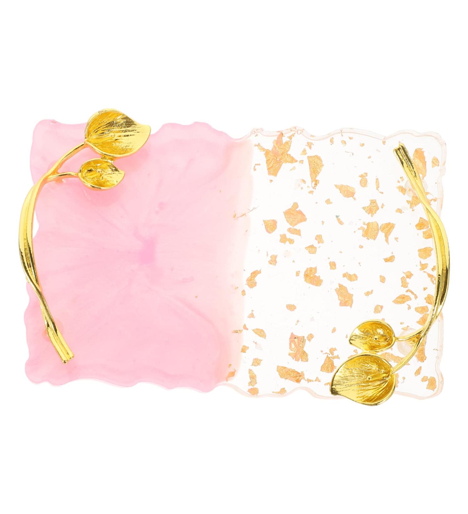 Nail Palette Color Mixing Plate - Vintage Pink Press on Nail Stand & Gel Art Tray | 11.1x7.3cm | International Shipping - Buy Online on GoSupps.com