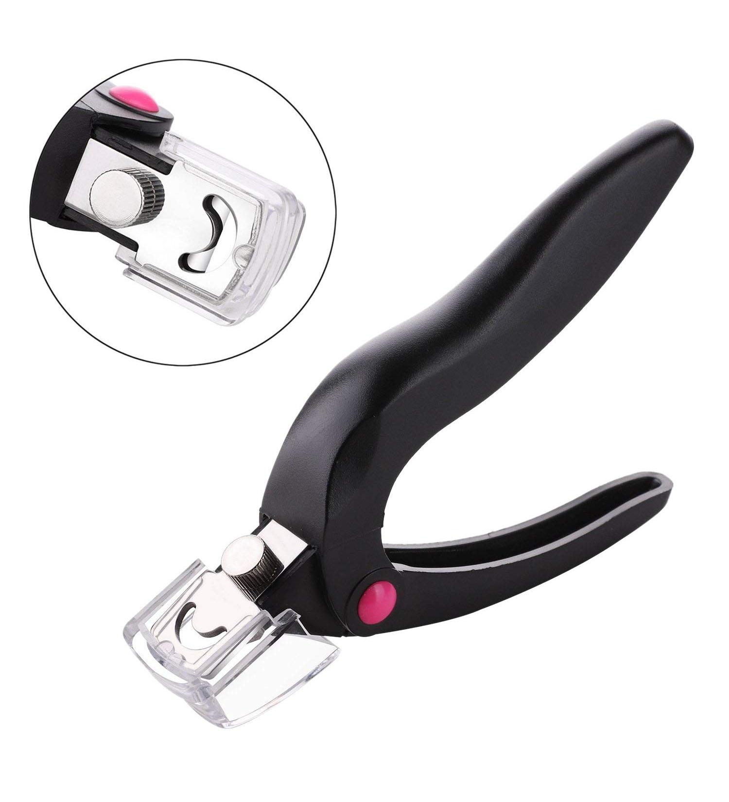 Kahdsvby Nail Clippers Professional UV Gel False Nails Tips Fake Nail Clippers Trimmer Stainless Steel Manicure Black - Buy Online on GoSupps.com