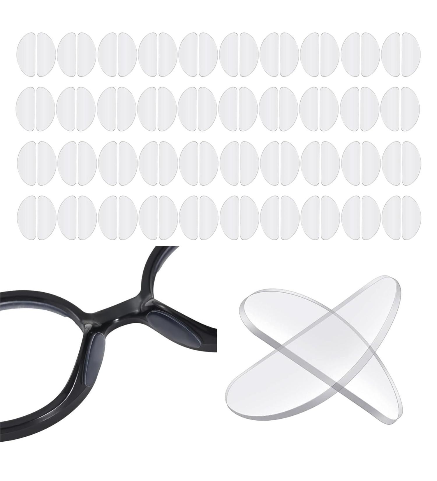 Landrain 40 Pairs Silicone Nose Pads for Glasses - Self-Adhesive Anti-Slip Glasses Accessories - Buy Online on GoSupps.com