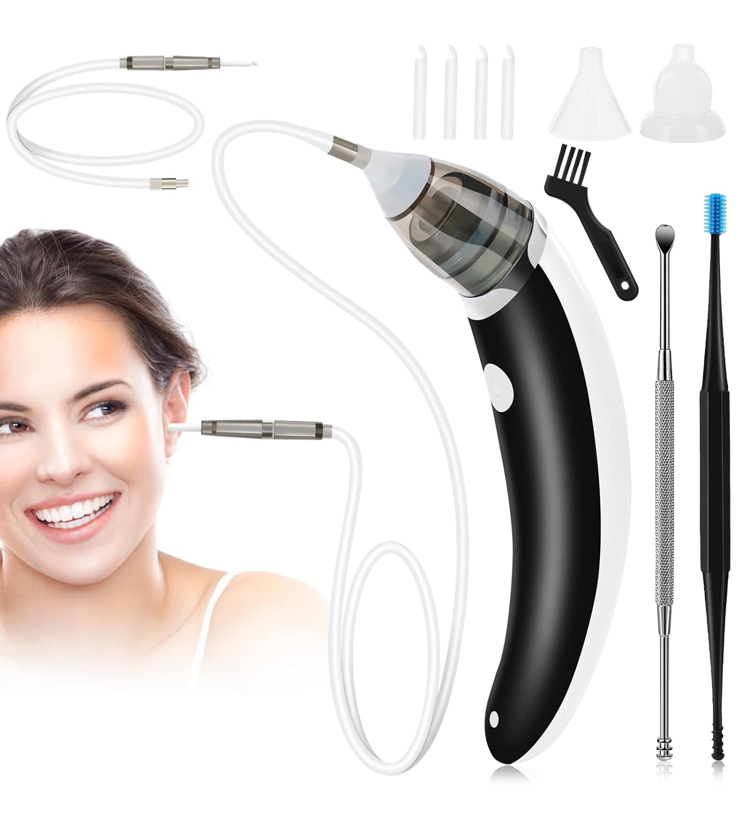 Electric Ear Wax Removal Vacuum | 5-Level Strong Suction | USB Charge & Reusable Silicone Tool - Buy Online on GoSupps.com