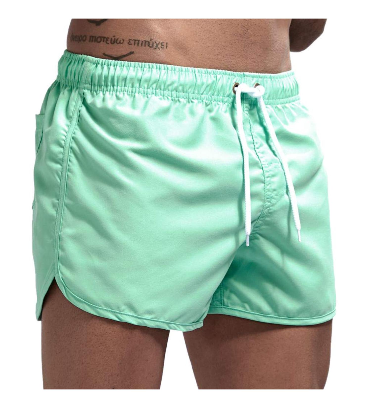 Mens Premium Cotton Canvas Cargo Shorts - Mint Green, X-Large | Work & Casual Summer Shorts - Buy Online on GoSupps.com