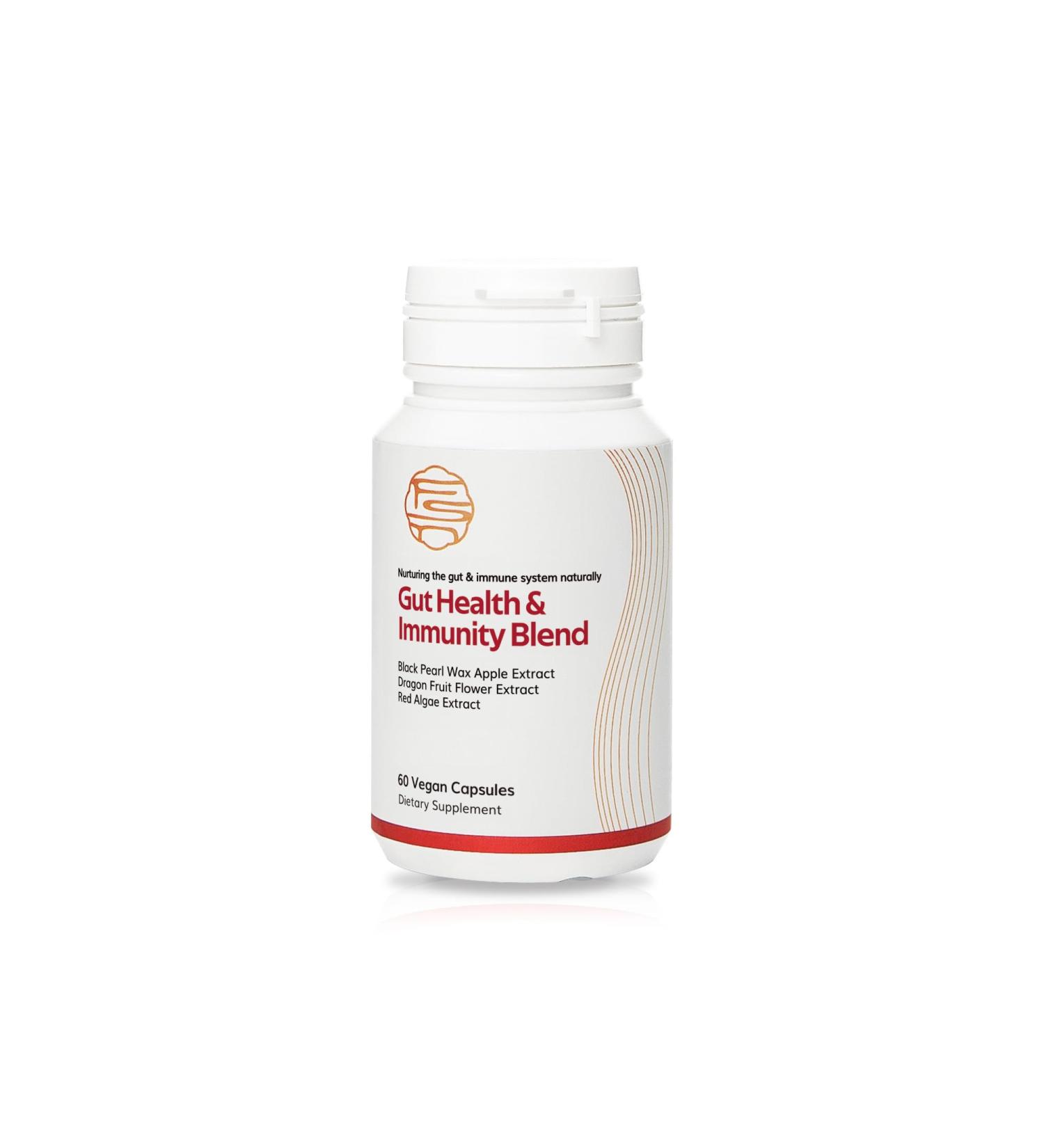 FRUSIRNAG Gut Health Supplement with Black Pearl Wax Apple, Supports Healthy Gut Functions, Non-GMO, Gluten-Free, Chemicals/Toxin-Free, 60 Capsules - Buy Online on GoSupps.com