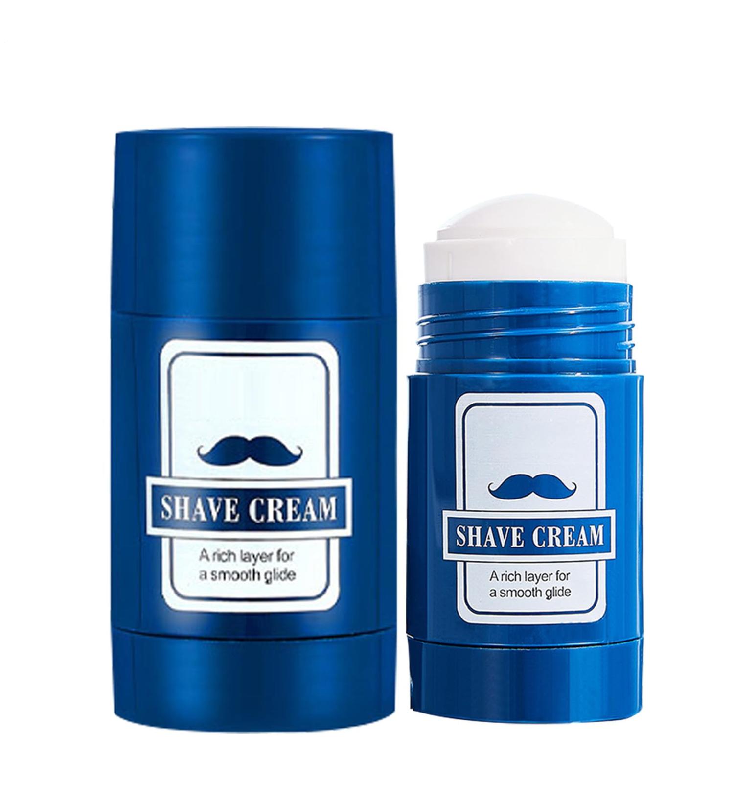 Shaving Cream for Men Moisturizing Cream 40g for Shaving - Stick 2 in 1 Beard Care & Hair Removal Travel Home - Buy Online on GoSupps.com