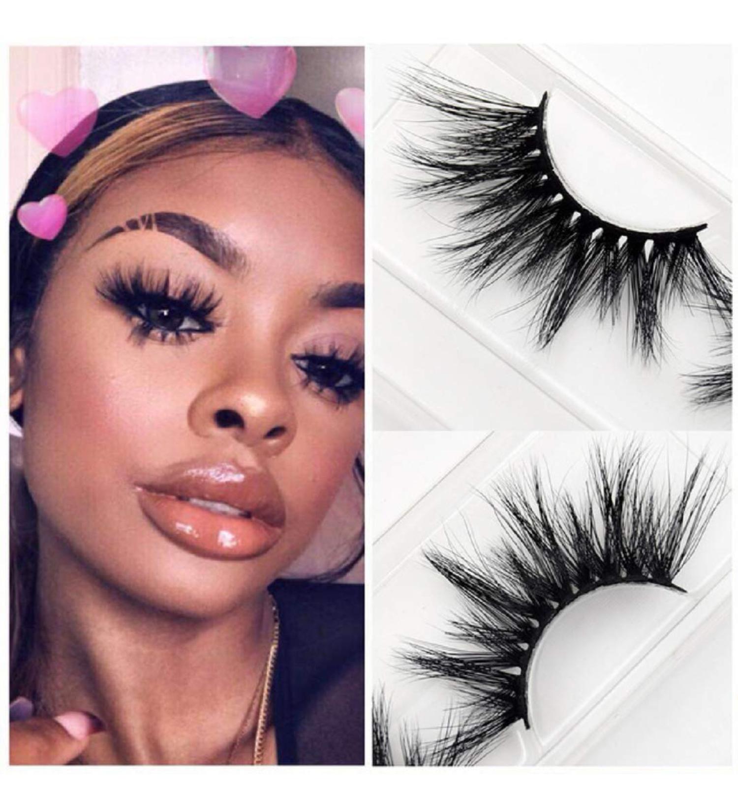 YABINA ACCESSORY 25mm Long Cross M88 Cruelty-Free Mink 3D False Eyelashes - 1 Pair Box - Buy Online on GoSupps.com