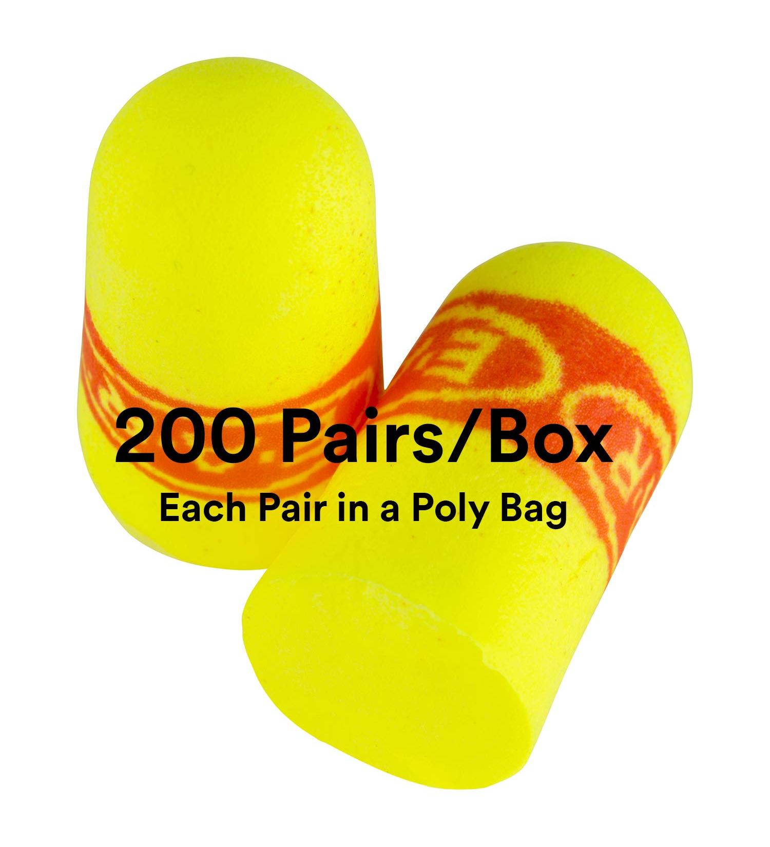 3M Ear Plugs 200 Pairs/Box E-A-Rsoft SuperFit 312-1256 Uncorded Foam NRR 33 - Ideal for Drilling, Grinding, Machining, Sawing, Sanding, and Welding - Disposable Ear Plugs for Maximum Protection - Buy Online on GoSupps.com