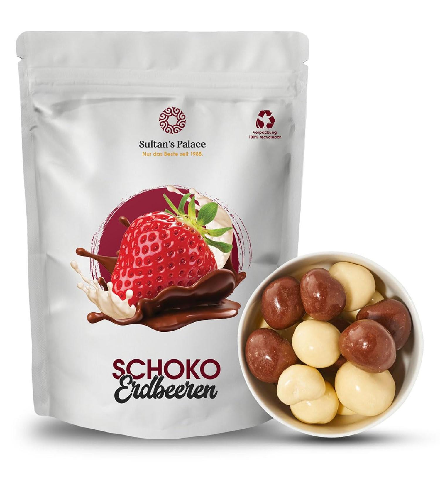 Sultan s Palace Freeze-Dried Strawberries in Chocolate - 200g | Fruity & Crisp Chocolate Fruits Gift Idea - Buy Online on GoSupps.com
