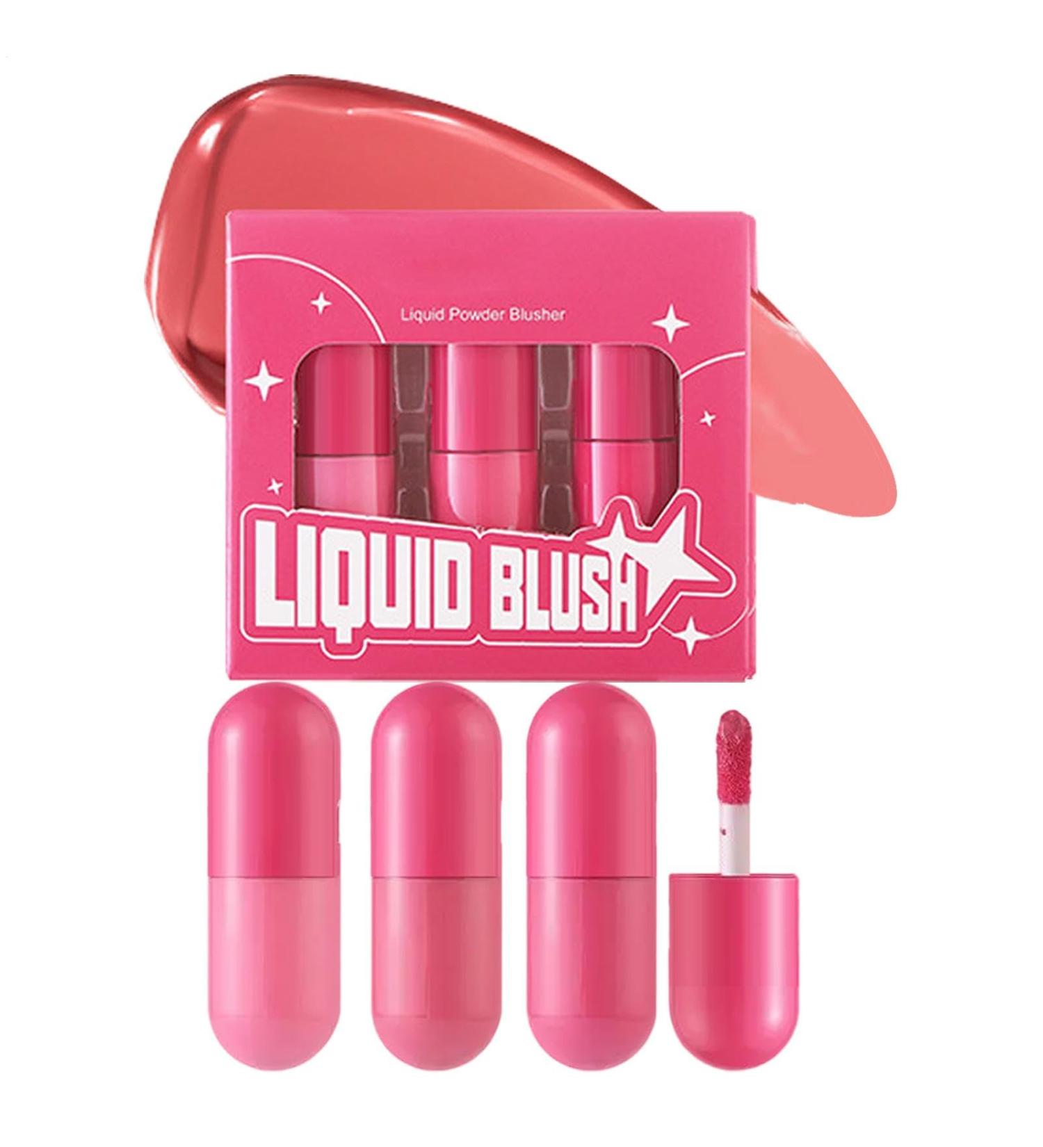 Liquid Blush - Blush with a Natural Finish | Rose Brown Liquid Blush | For Eyes Lips and Cheeks | Lightweight Red Stick Liquid Blusher | Naturally Sculpted for Beauty Makeup - Buy Online on GoSupps.com