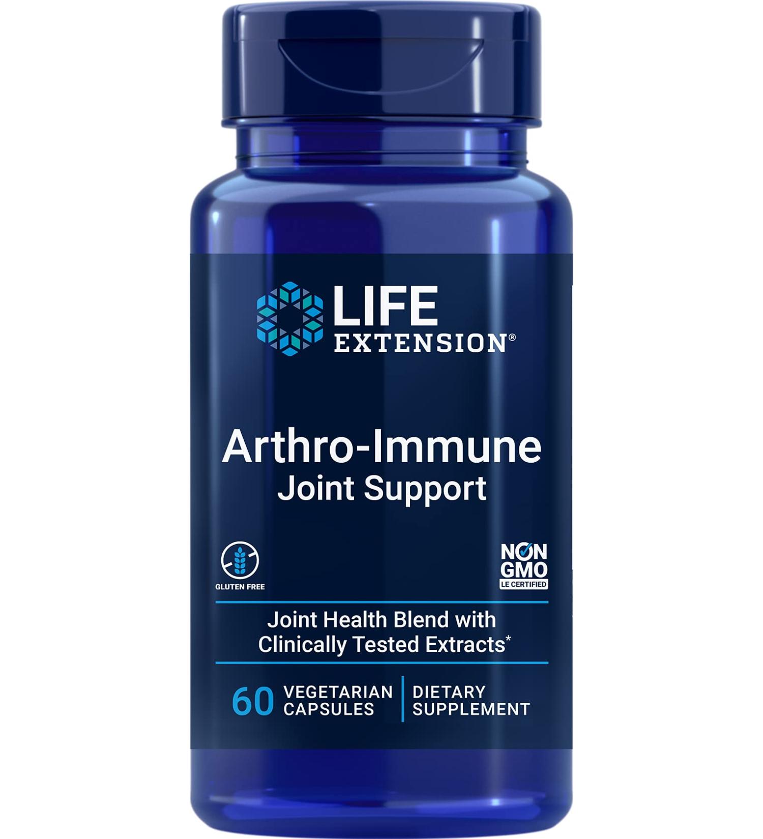 Life Extension Arthro-Immune Joint Support - 60 Vegetarian Capsules for Optimal Joint Health - Buy Online on GoSupps.com