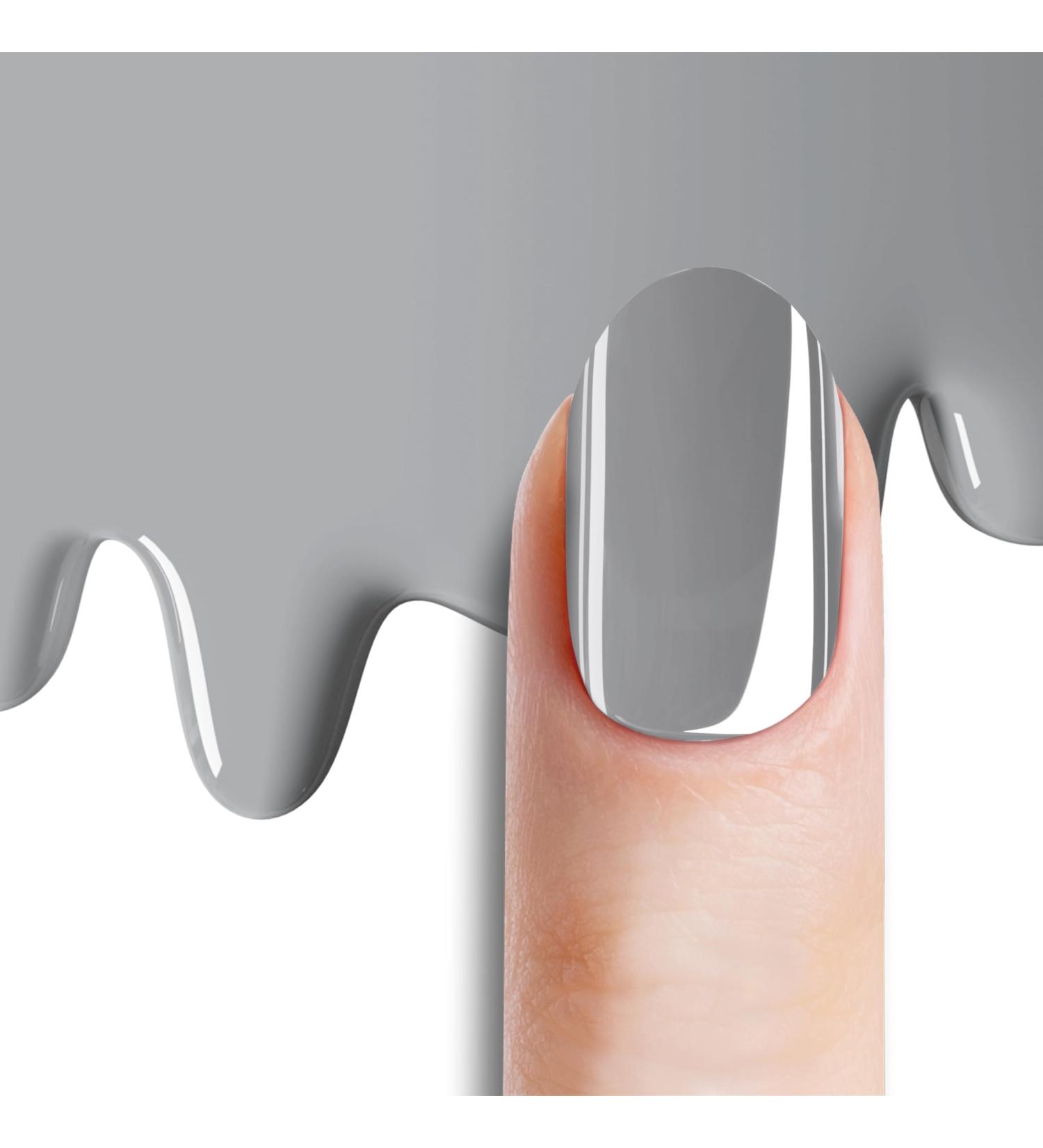 Buy Bot 20x UV Gel Nail Foil - Self-Adhesive Long-Lasting for Up to 3 Weeks - Dermatest Rated Very Good - All-in-One Gray Nail Foils for Easy Application - Buy Online on GoSupps.com