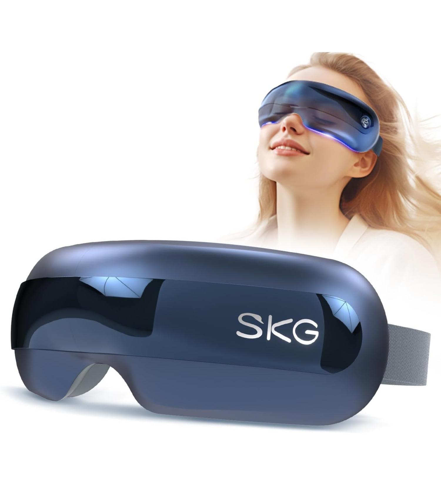 SKG E3 Pro Eye Massager - Warmth Vibration & Bluetooth Music for Dry Eyes Eye Circles & Better Sleep | Perfect Family Gift - Buy Online on GoSupps.com