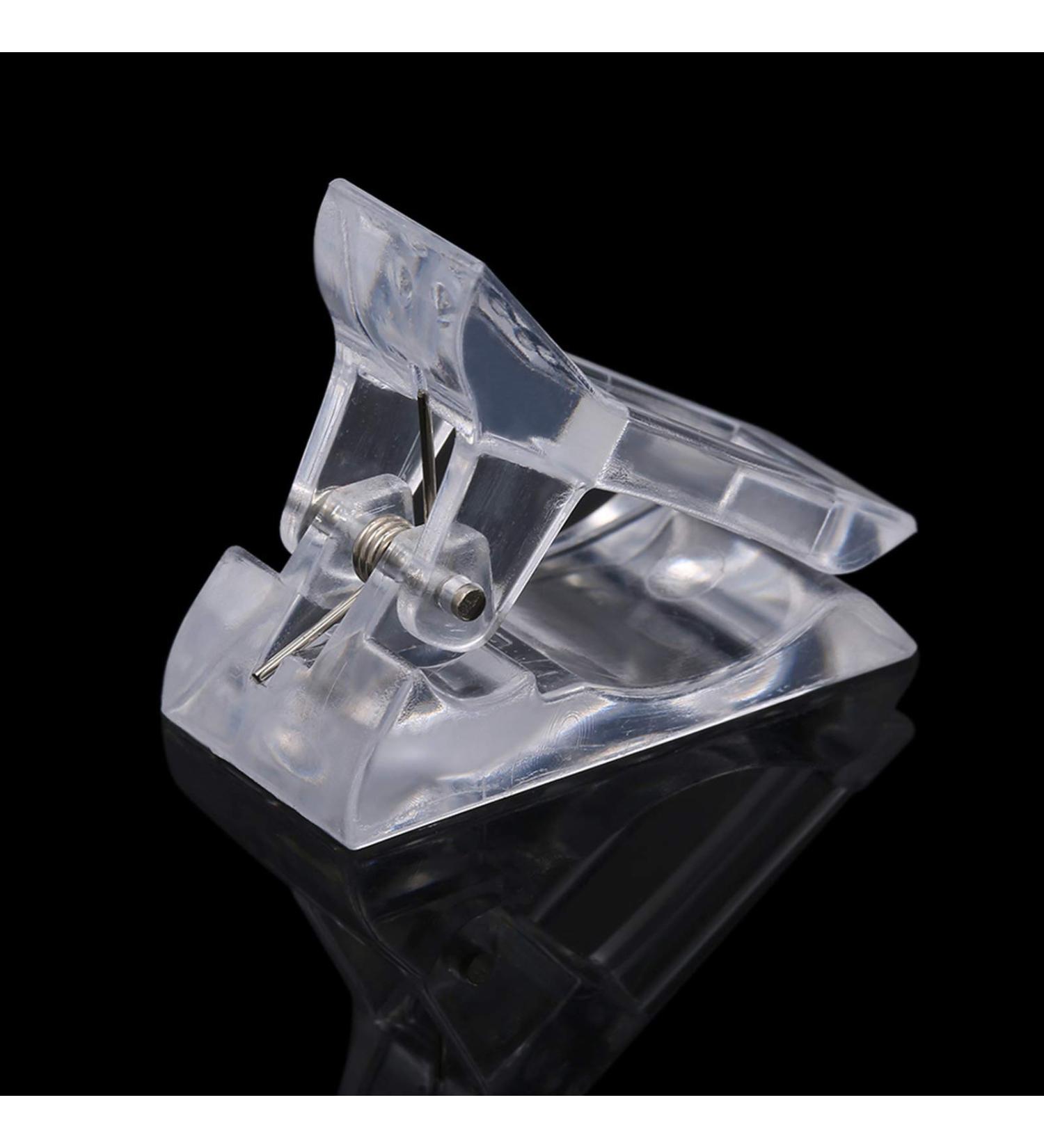  LUCKDANO Set of 5 Clear Gel Nail Clips for Fast Building Lightweight Acrylic Nail Extension Clips for Professional and Home Manicures - Buy Online on GoSupps.com