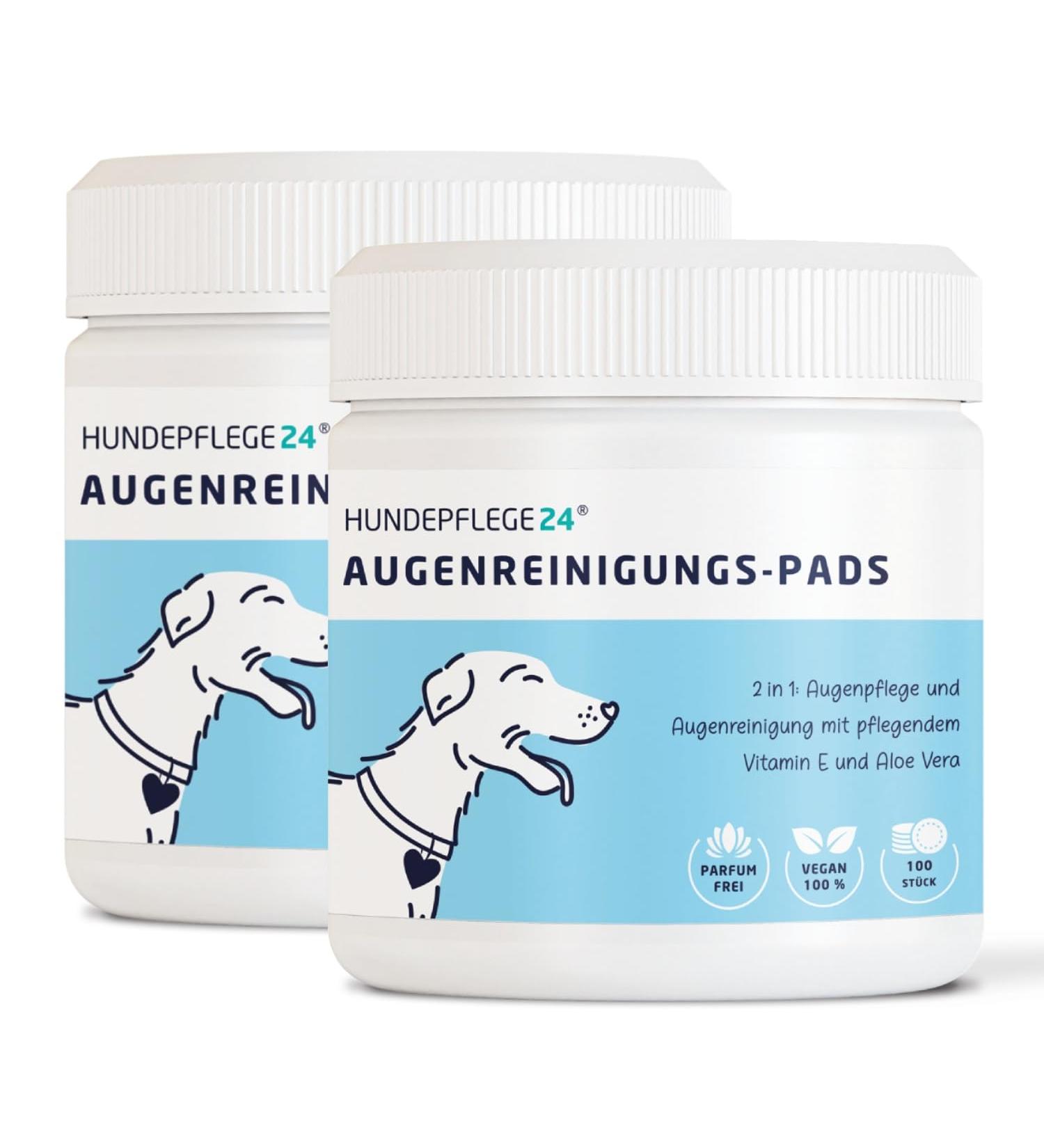 Dog Care24 Eye Cleaning Pads for Dogs & Cats - 200 Pieces Tear Stain Remover with Vitamin E & Aloe Vera - 2-in-1 Eye Care Solution - Buy Online on GoSupps.com