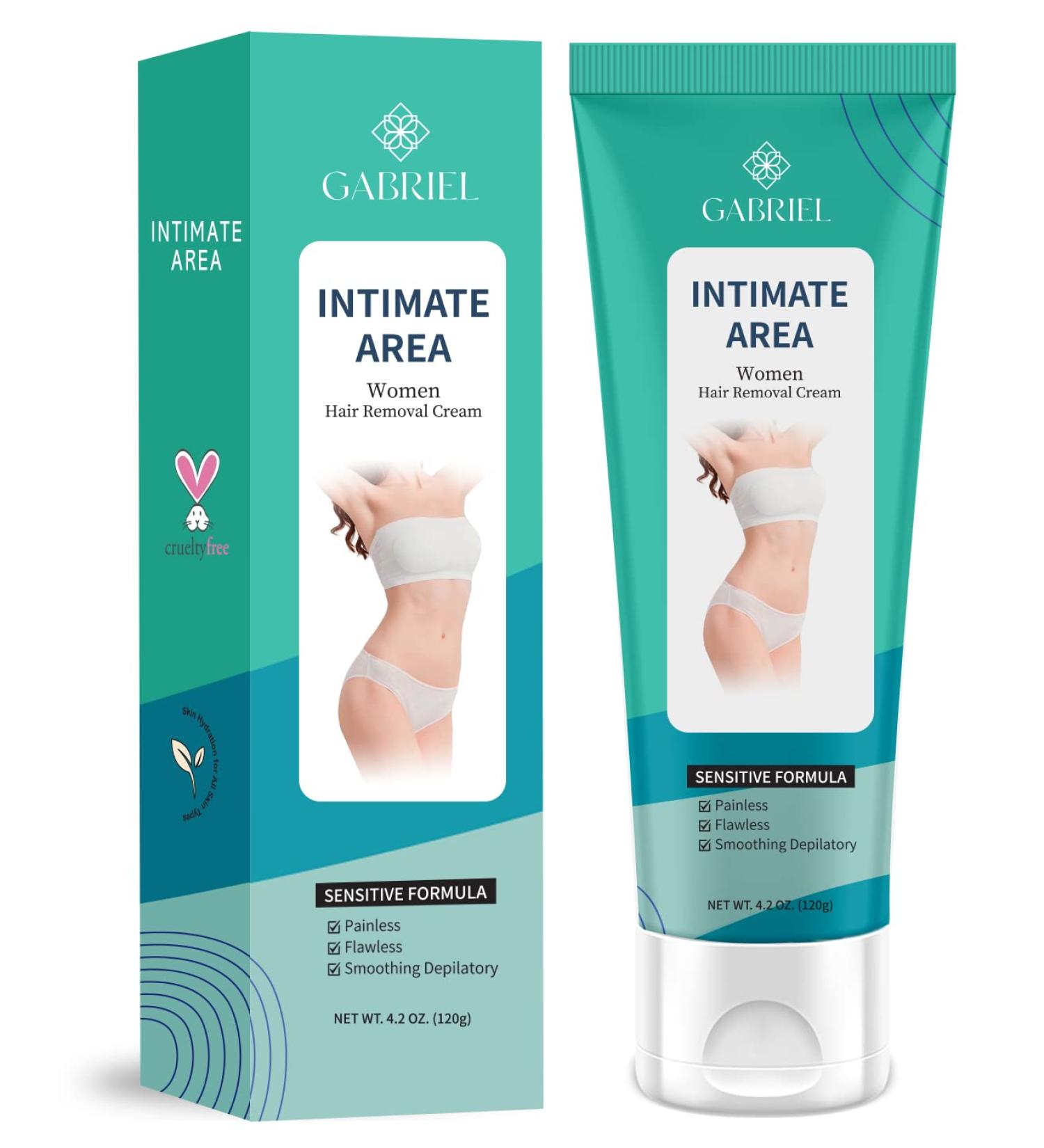 Intimate Hair Removal Cream for Women - Painless Depilatory Cream for Underarms, Private Parts & Bikini Area - Sensitive Formula for All Skin Types - Buy Online on GoSupps.com