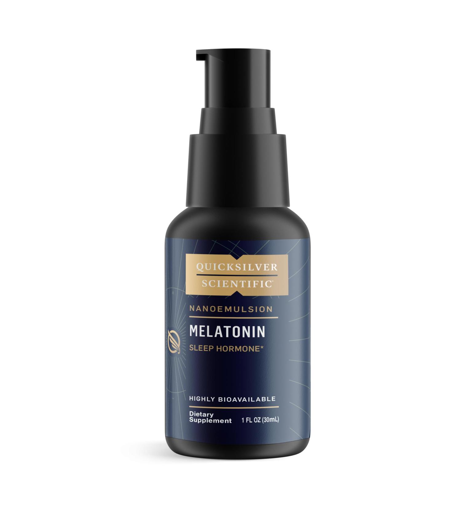 Quicksilver Scientific Liposomal Melatonin - Bedtime Jet Lag & Immune Support Liquid for Adults - Efficient Superior Absorption 1mg Melatonin to Minimize Morning Drowsiness (30 ml) 1 Fl Oz (Pack of 1) - Buy Online on GoSupps.com
