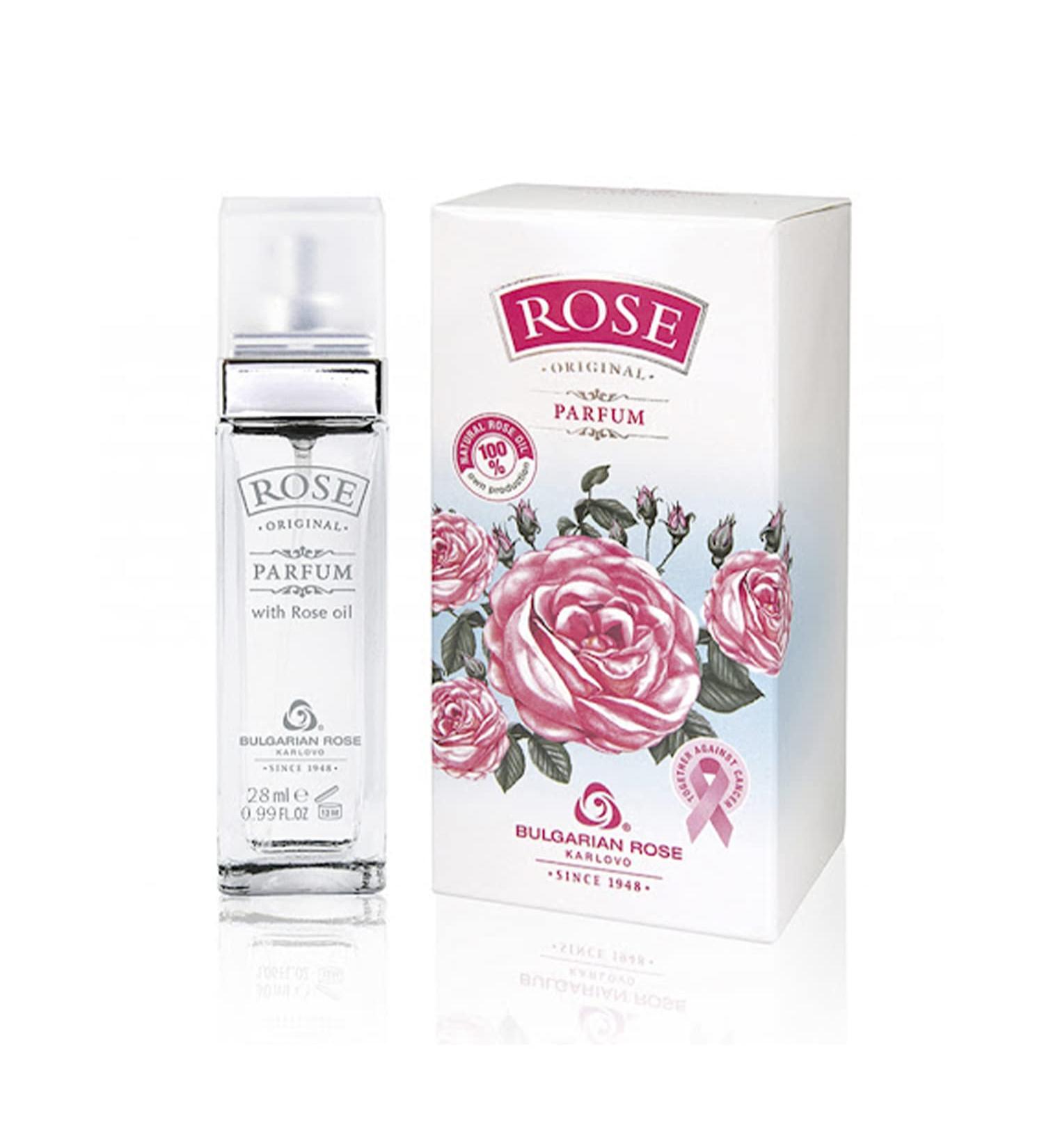Rose Bulgarian Perfume - Natural Original Parfum - Aromatic Fragrance - Long Lasting Freshness - Paraben Free - Unisex Perfume - Perfect for Everyone - 28ml - Buy Online on GoSupps.com