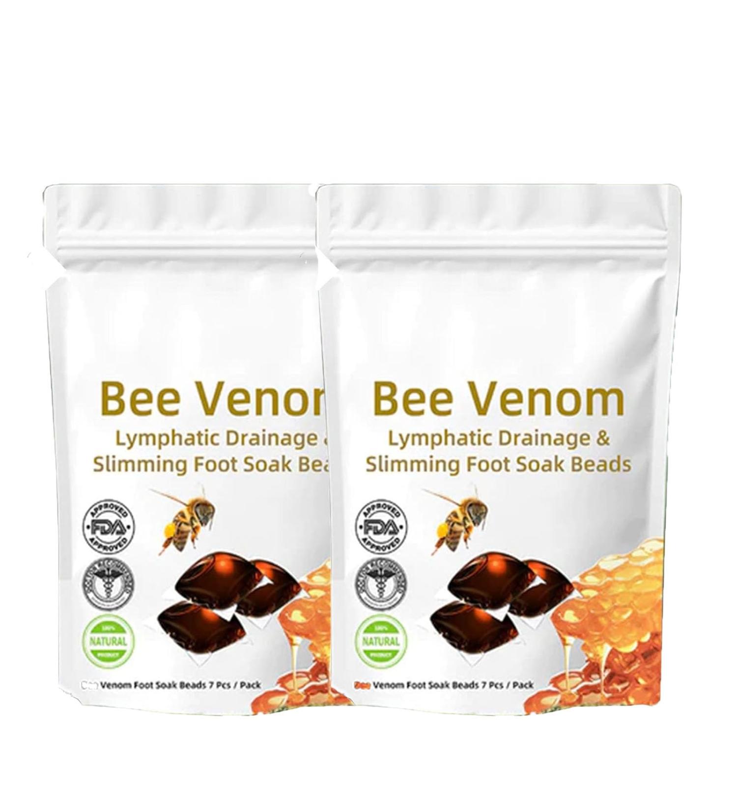 Diapason Bee Venom Lymphdrainage & Slimming Foot Soak Beads Luklmca Bee Venom Foot Soak Body Detox Foot Soak Beads For Women & Men Relief Relax (2PCS) - Buy Online on GoSupps.com