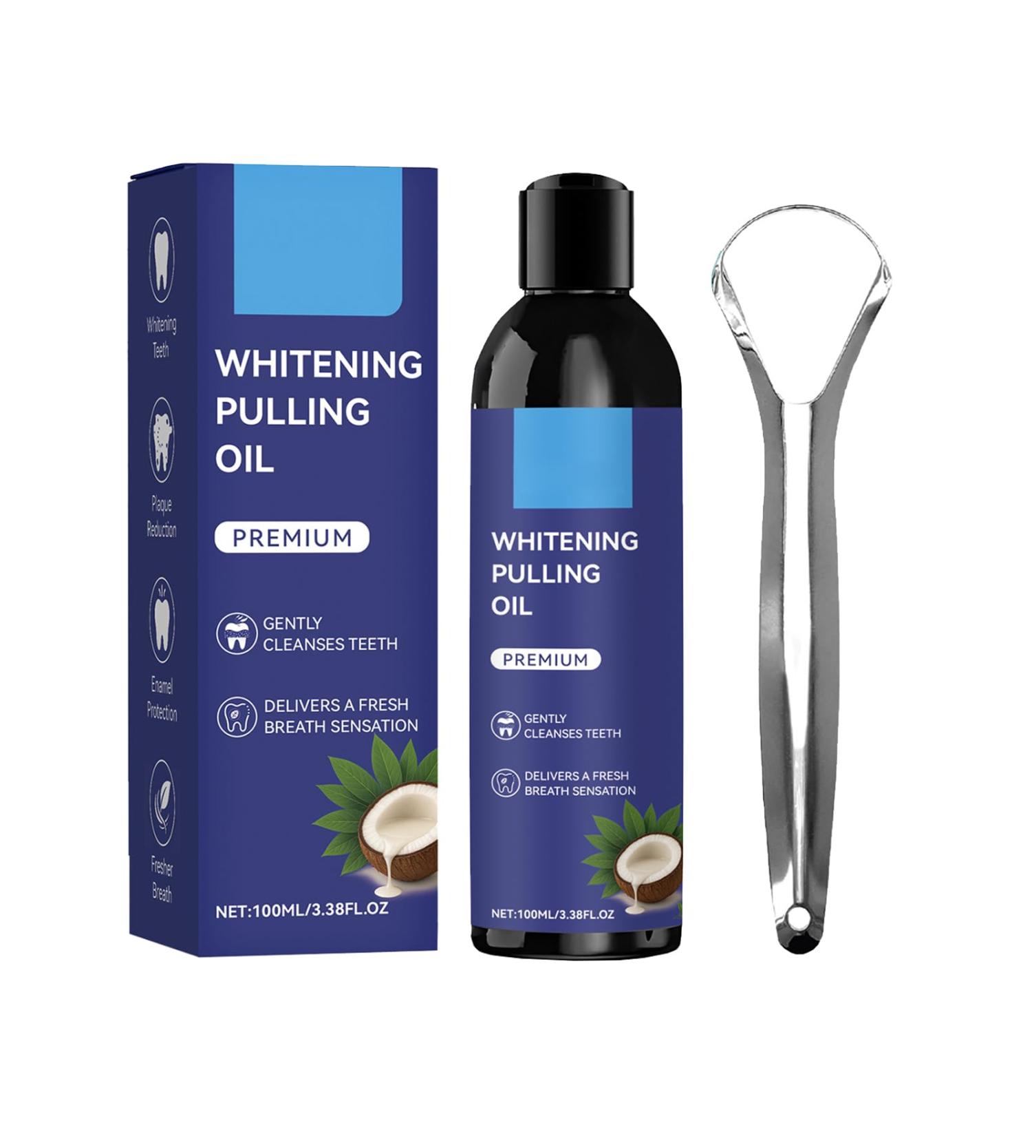 Huile De Tirage Blanchissante Rince-Bouche La Noix De Coco Et La Menthe 100ml Rafra chit Et Nettoie En Profondeur La Bouche liminer Les Odeurs Et Les Taches - Buy Online on GoSupps.com