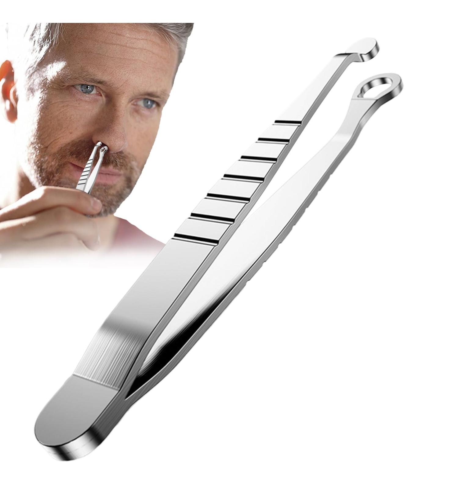  Ahuuen Eyebrow Pliers Nose Hair Clippers Anti Slip Round Tip Shavers Precisely For and Dry Shaving Sensitive Skin Care Travel Body and Ear - Buy Online on GoSupps.com