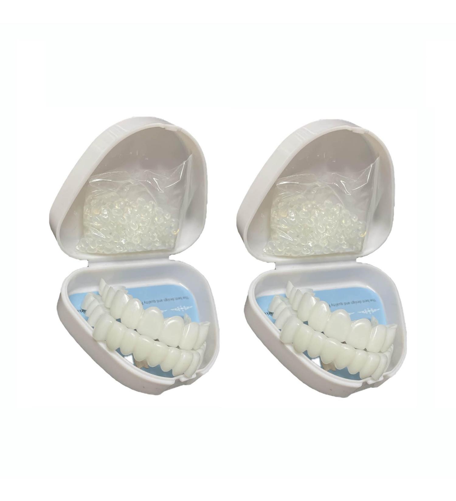 Flipped Warm Dentures - 2 Pairs of Plug-In False Teeth | Cosmetic Temporary Artificial Teeth - Buy Online on GoSupps.com