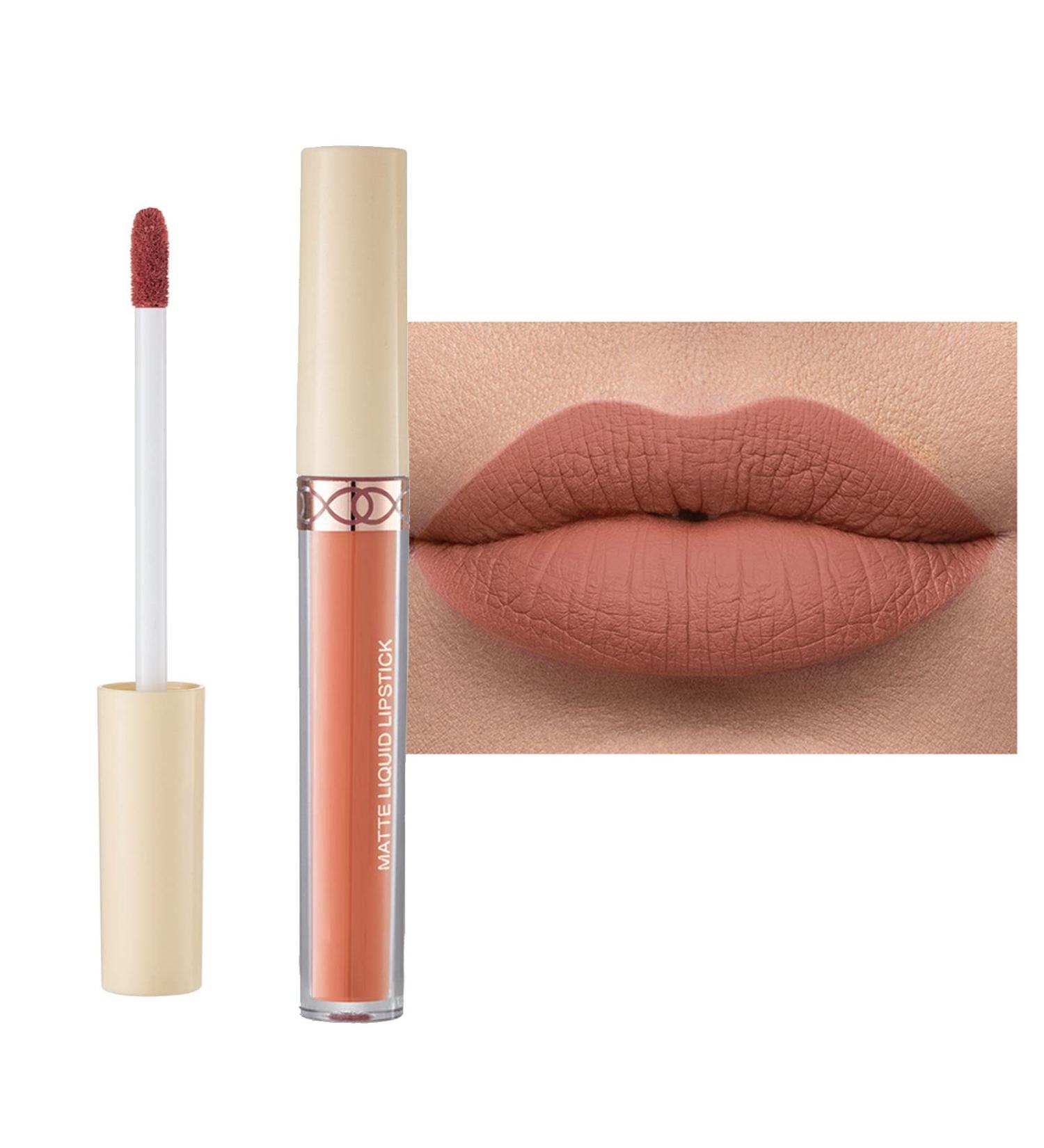 Rosarden Matte Nude Liquid Lipstick - Waterproof & Long Lasting 24 Hour Soft Velvet Formula for Women - Buy Online on GoSupps.com