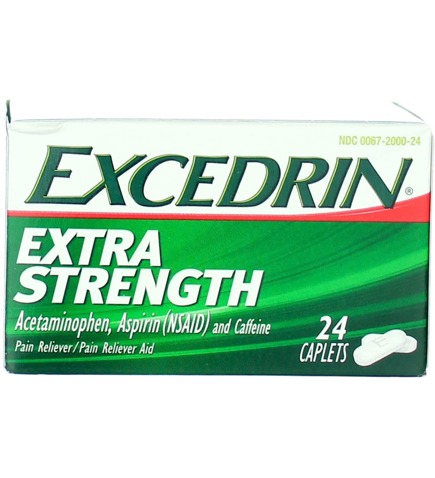 Excedrin Extra Strength Caplets 144 Count - Pack of 6 (24 Count per Pack) - Buy Online on GoSupps.com