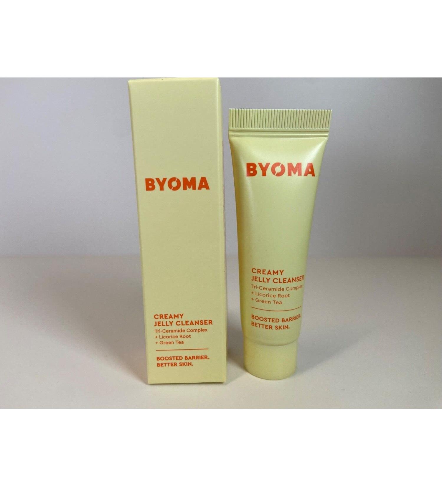 Byoma Creamy Jelly Cleanser Ceramide Licorice Green Tea Sample Mini 10mL 0.33oz